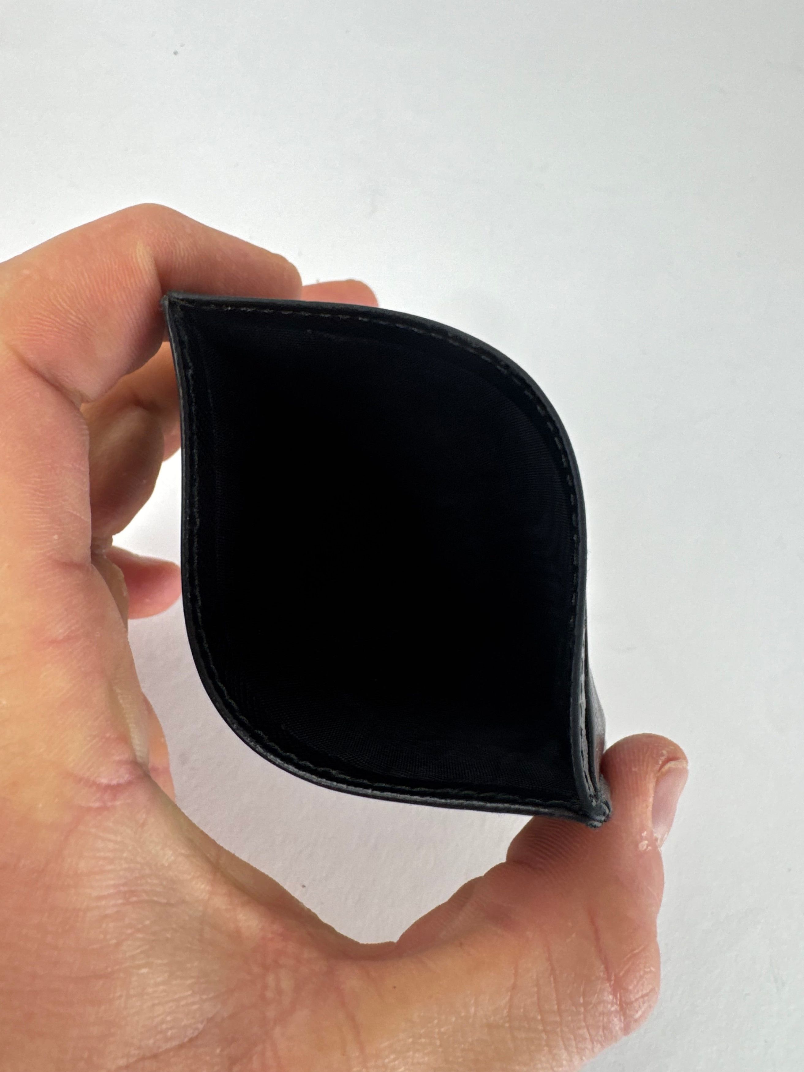 Prada Vintage Triangle Saffiano Leather Card Holder Black Size ONE SIZE - 6 Thumbnail