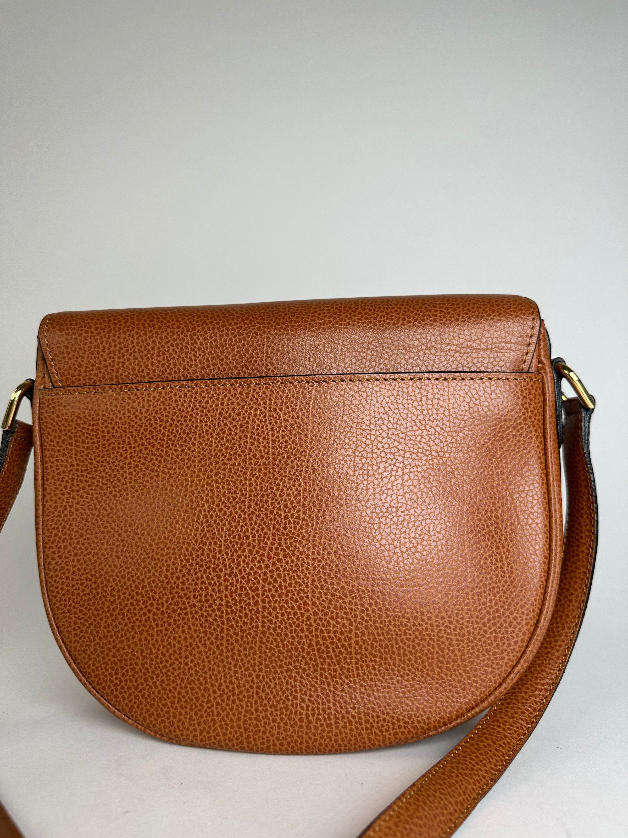 Courreges Vintage Leather Shoulder Bag Brown Size ONE SIZE - 11 Thumbnail