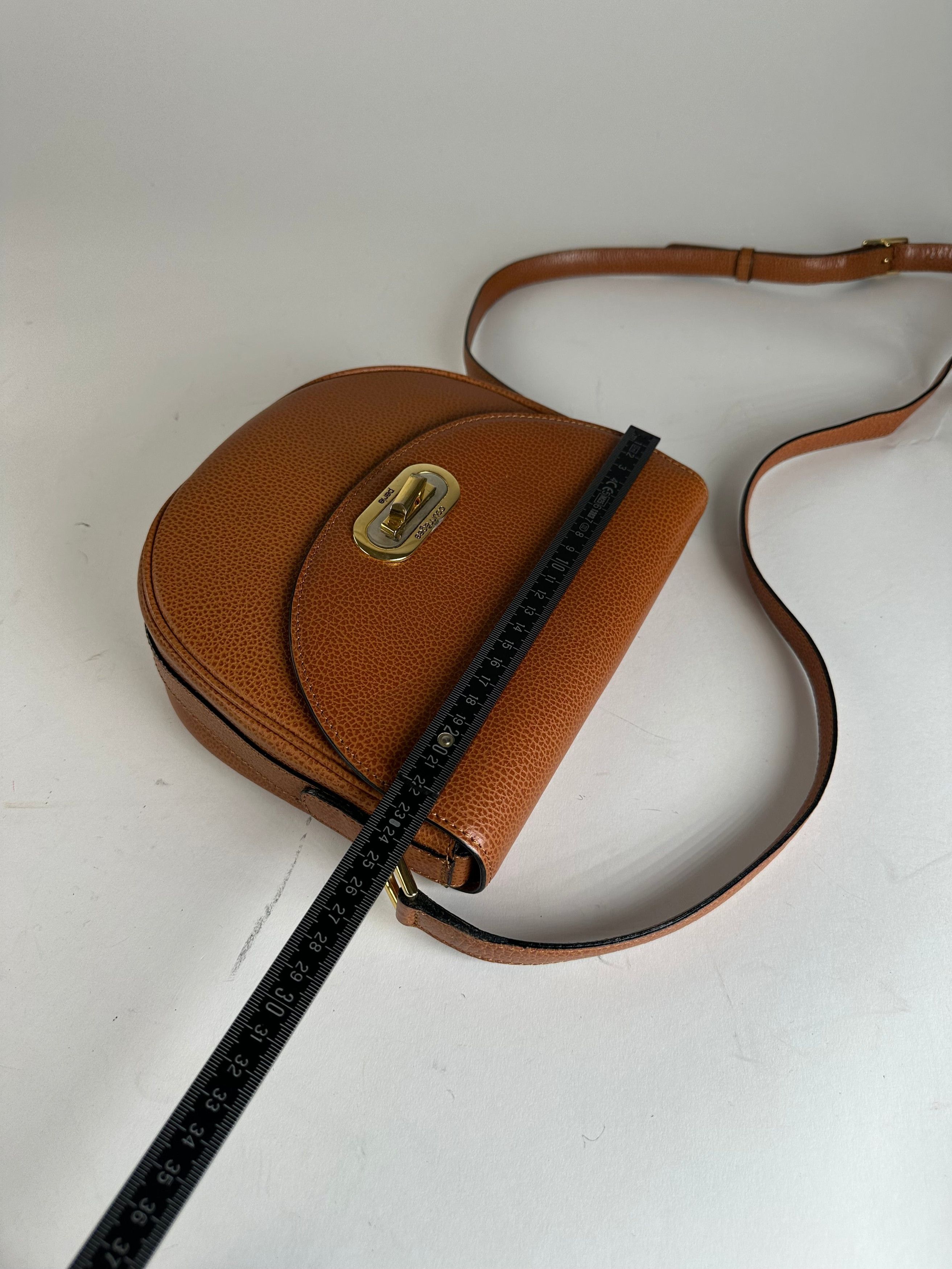 Courreges Vintage Leather Shoulder Bag Brown Size ONE SIZE - 5 Thumbnail