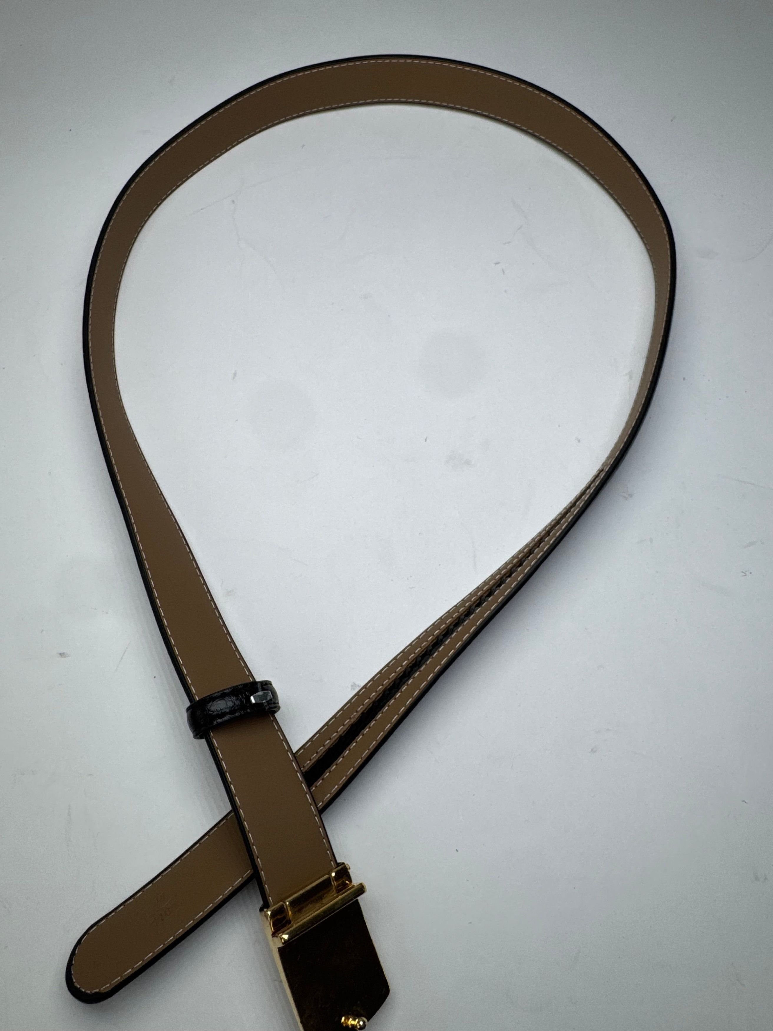Courreges Vintage Leather Belt Black Size ONE SIZE - 7 Thumbnail