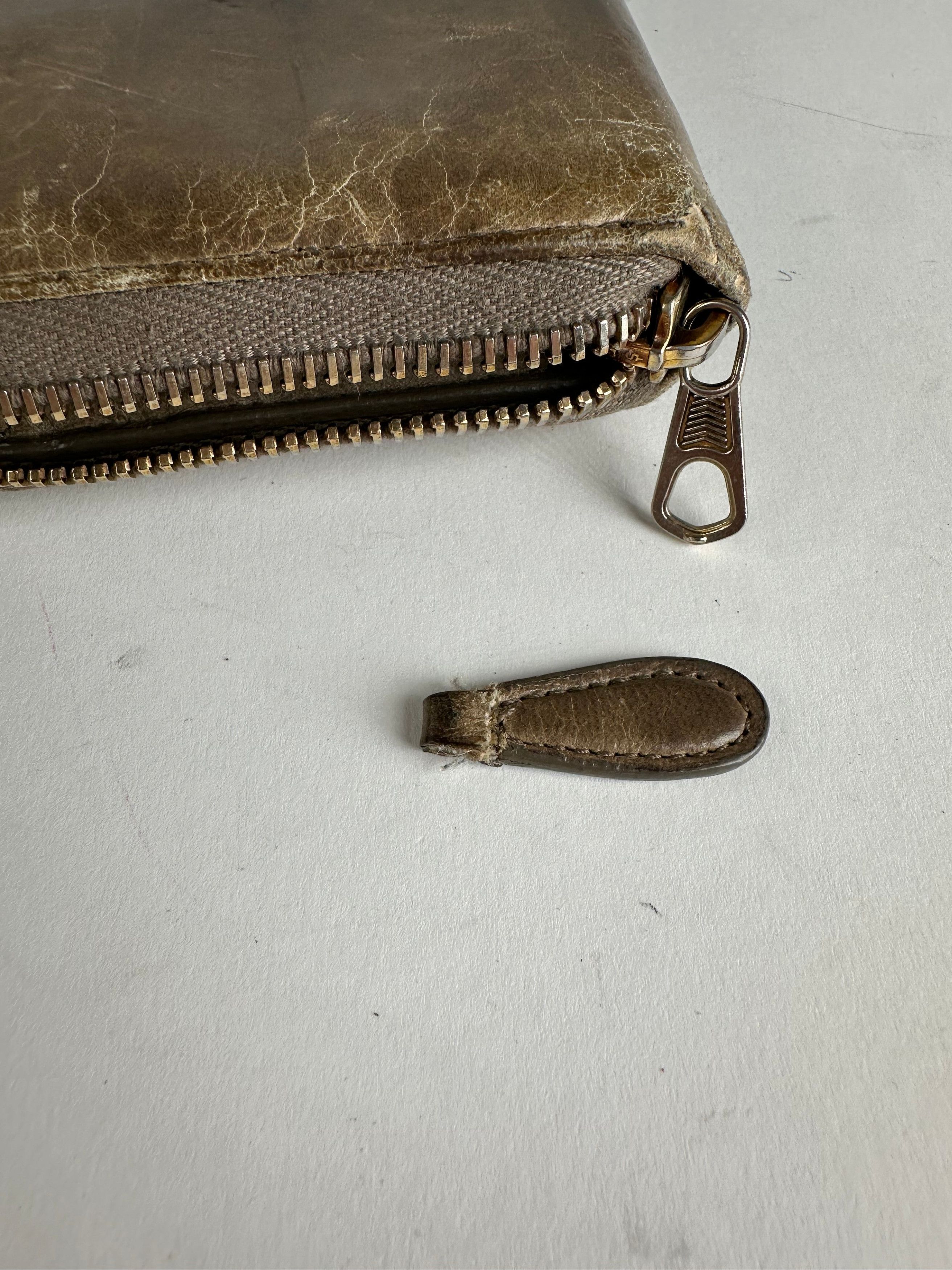 Balenciaga Vintage City Bag Design Leather Wallet Brown Size ONE SIZE - 4 Thumbnail