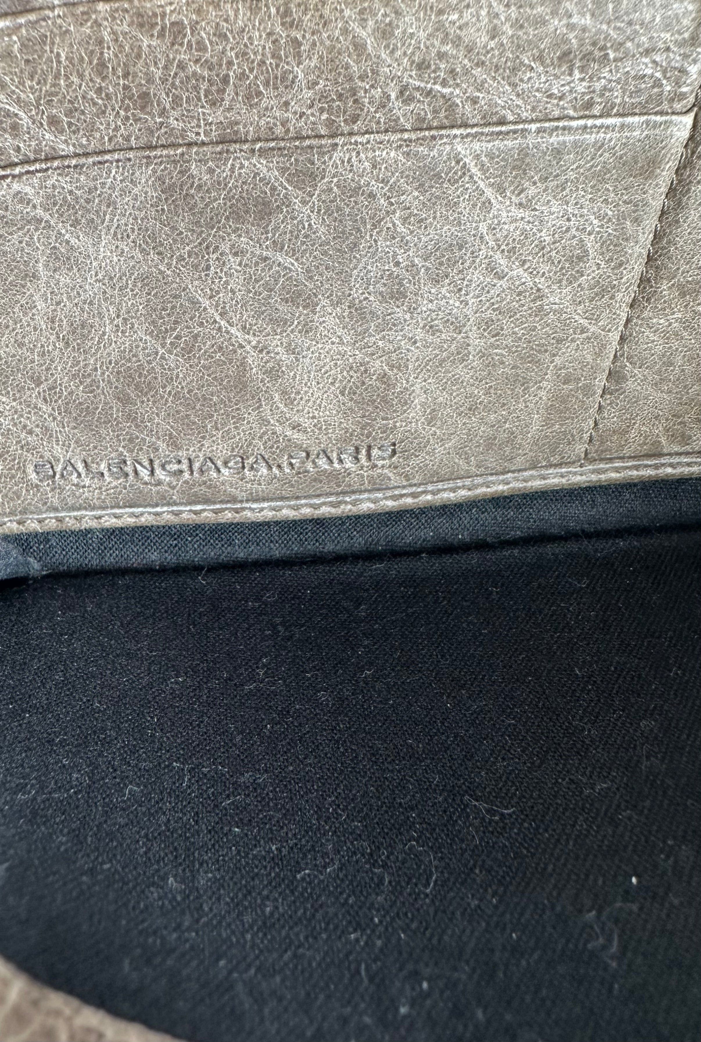 Balenciaga Vintage City Bag Design Leather Wallet Brown Size ONE SIZE - 5 Thumbnail