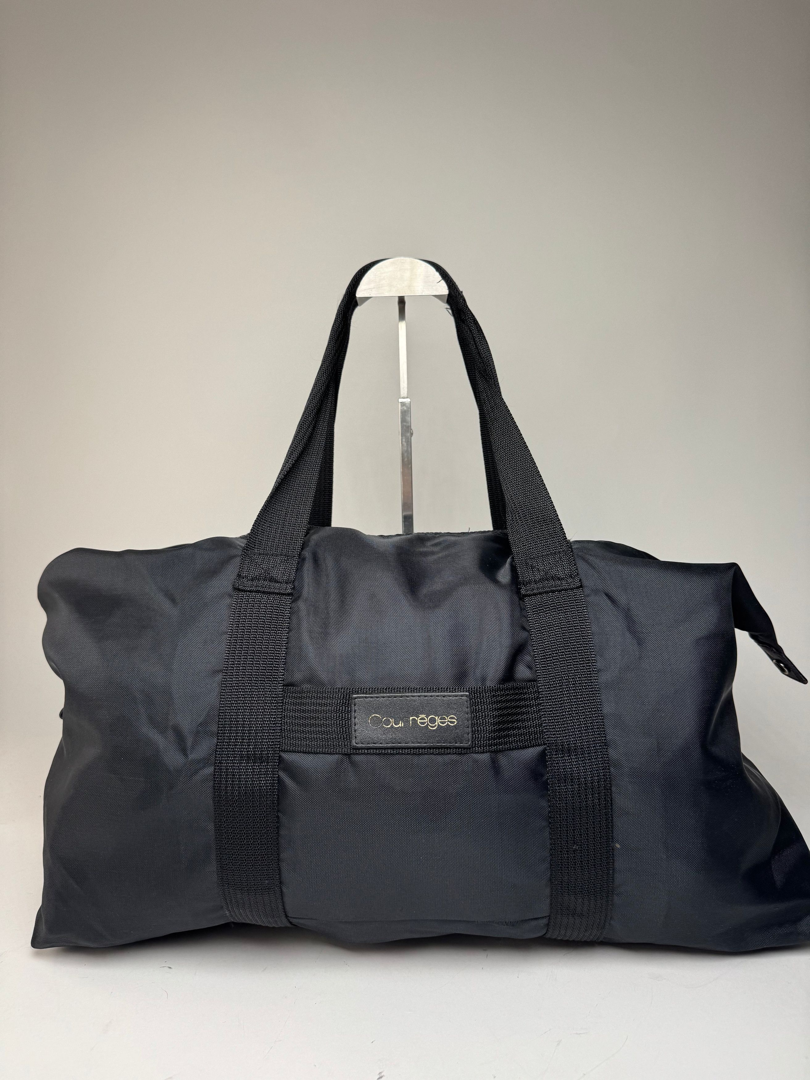 Courreges Vintage Polyester Duffel Bag Black Size ONE SIZE - 5 Thumbnail