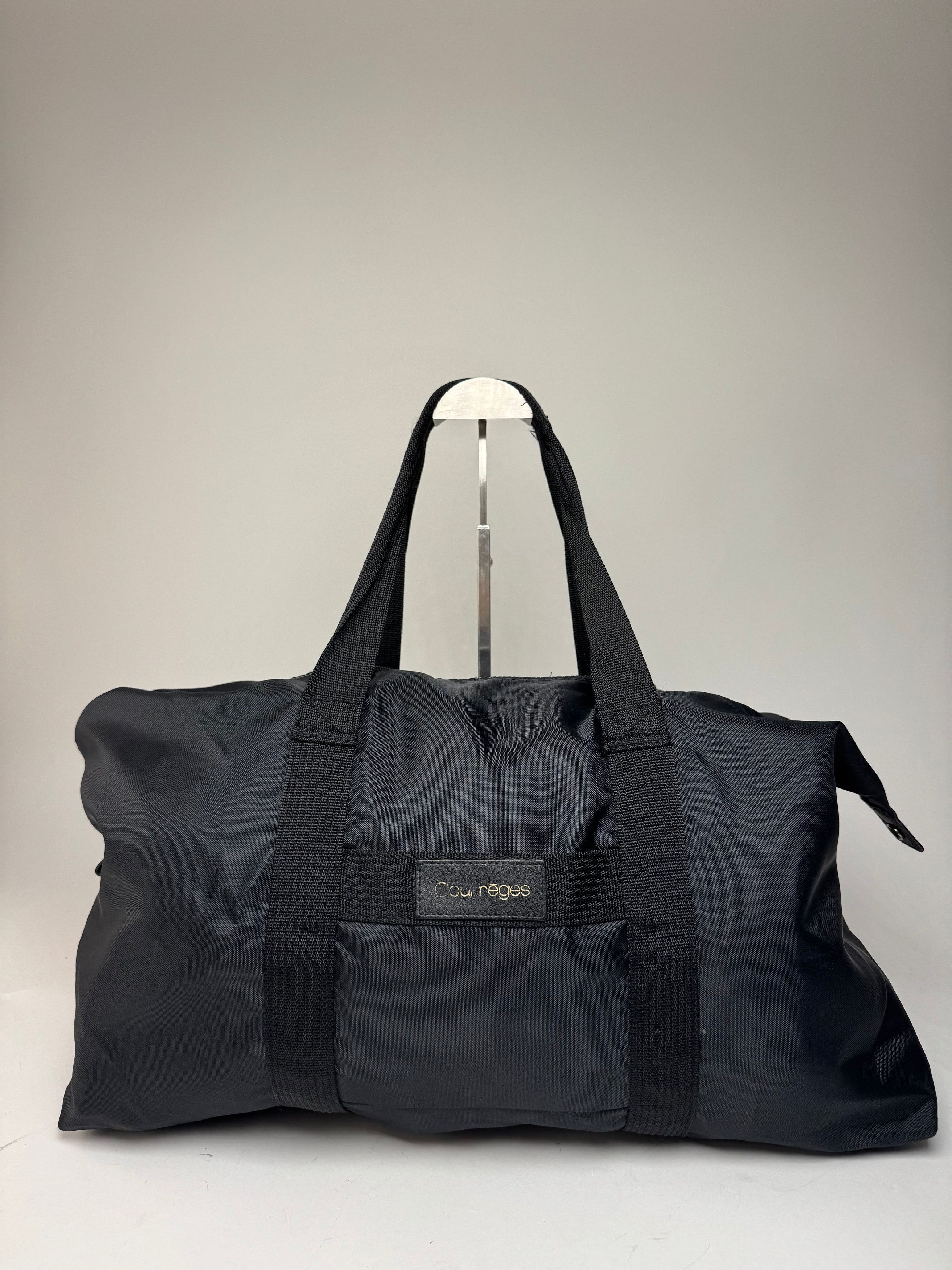 Courreges Vintage Polyester Duffel Bag Black Size ONE SIZE - 14 Thumbnail