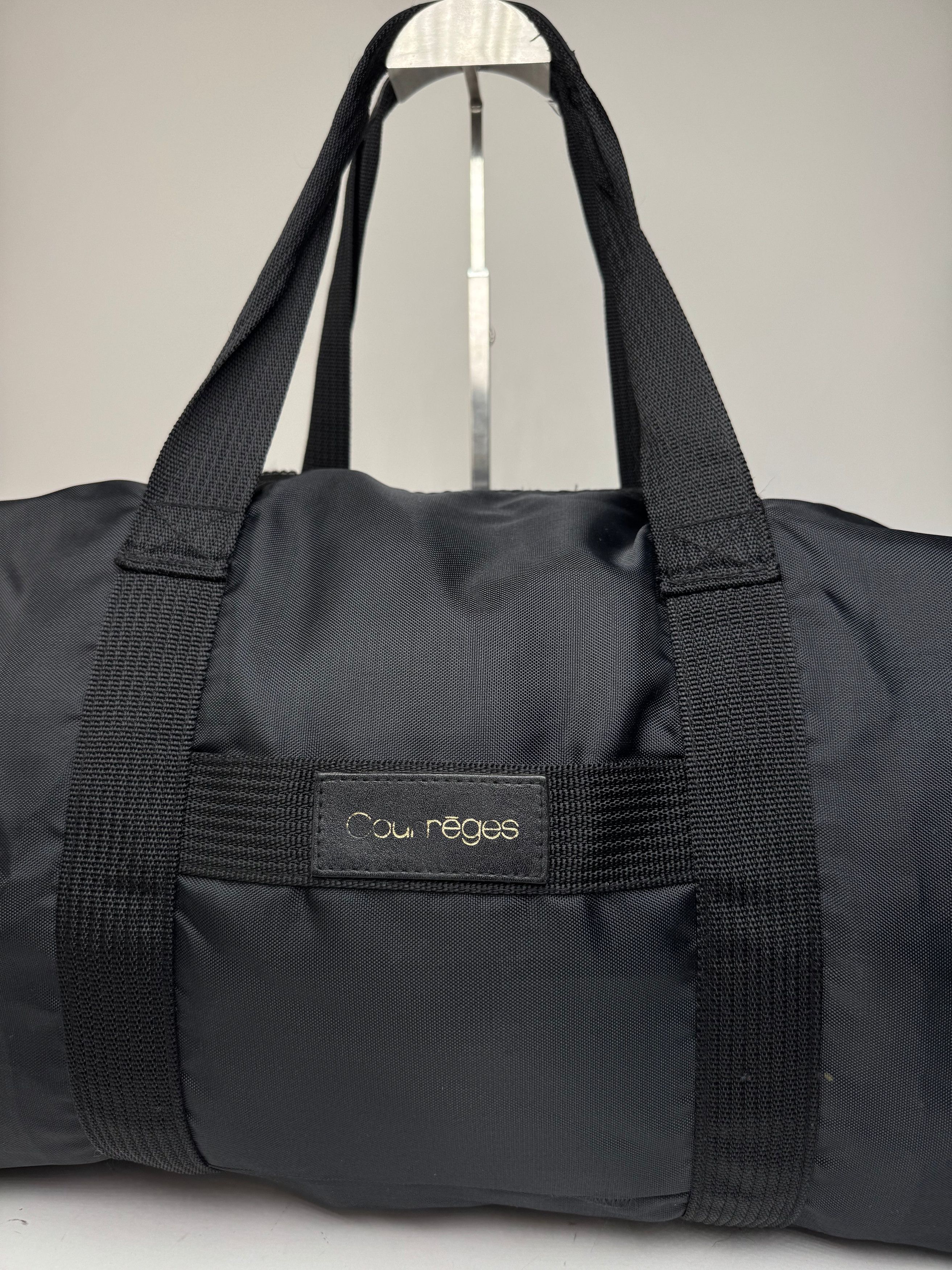 Courreges Vintage Polyester Duffel Bag Black Size ONE SIZE - 7 Thumbnail