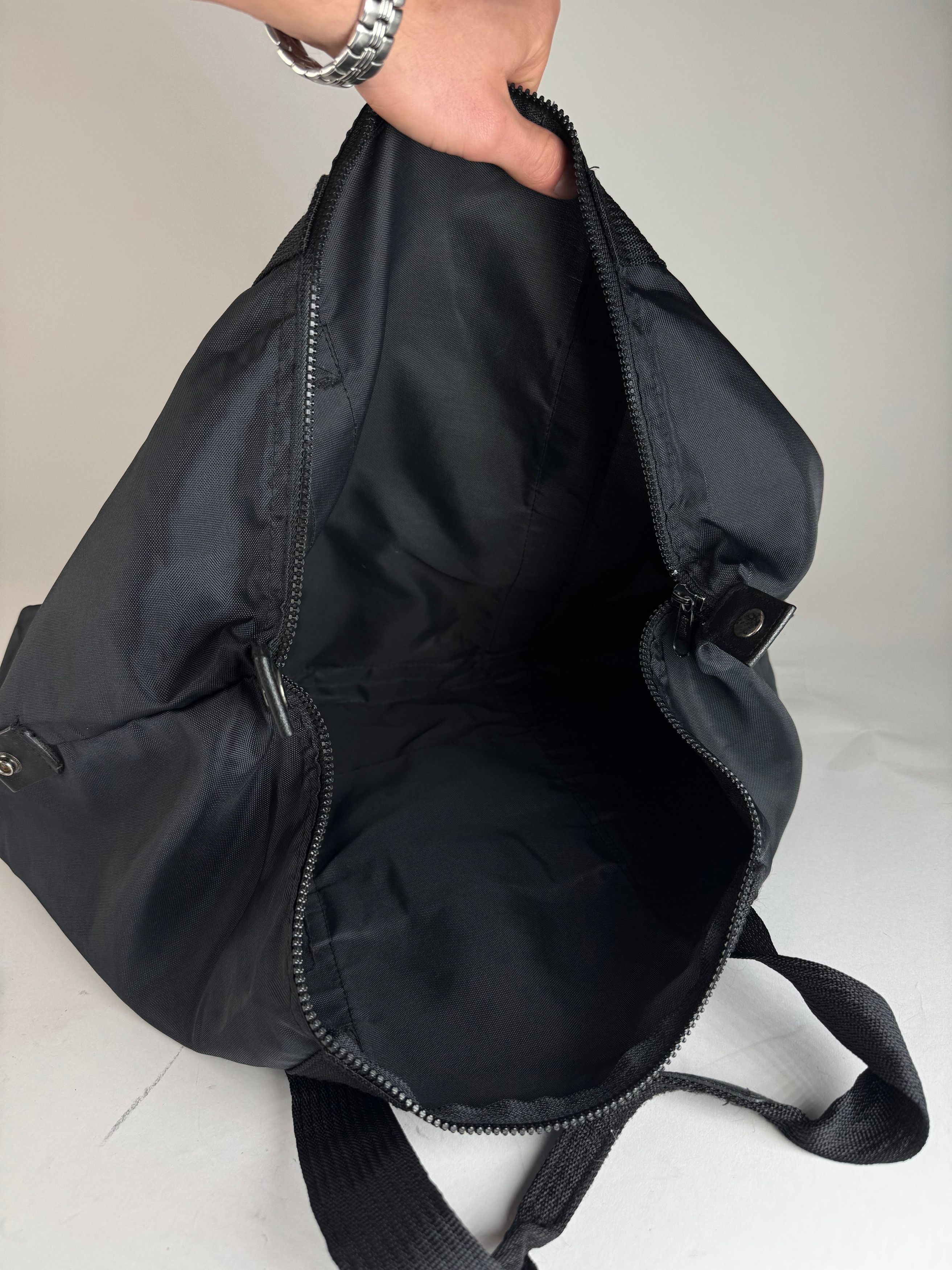 Courreges Vintage Polyester Duffel Bag Black Size ONE SIZE - 3 Thumbnail