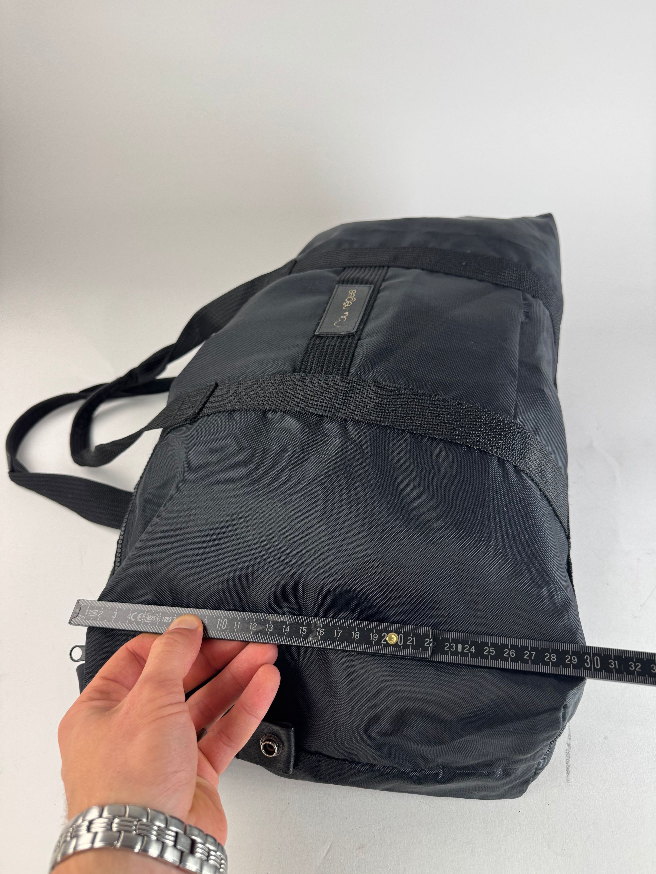 Courreges Vintage Polyester Duffel Bag Black Size ONE SIZE - 11 Thumbnail