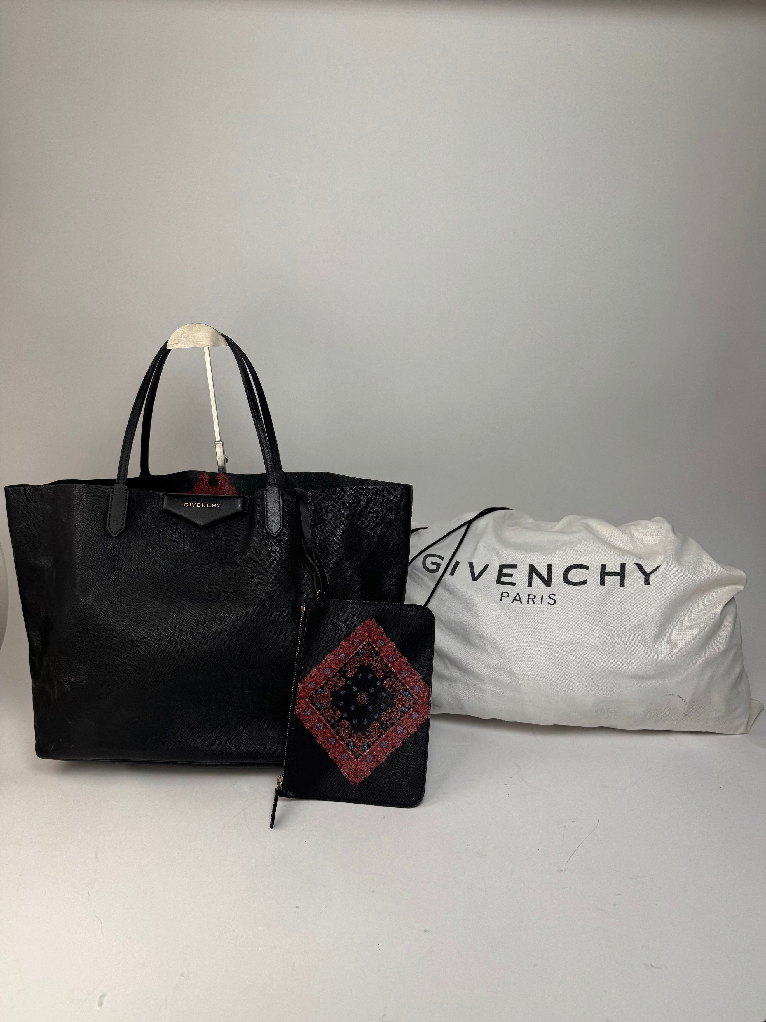 Givenchy Vintage Antigona Leather Tote Bag Black Abstract Size ONE SIZE - 15 Thumbnail
