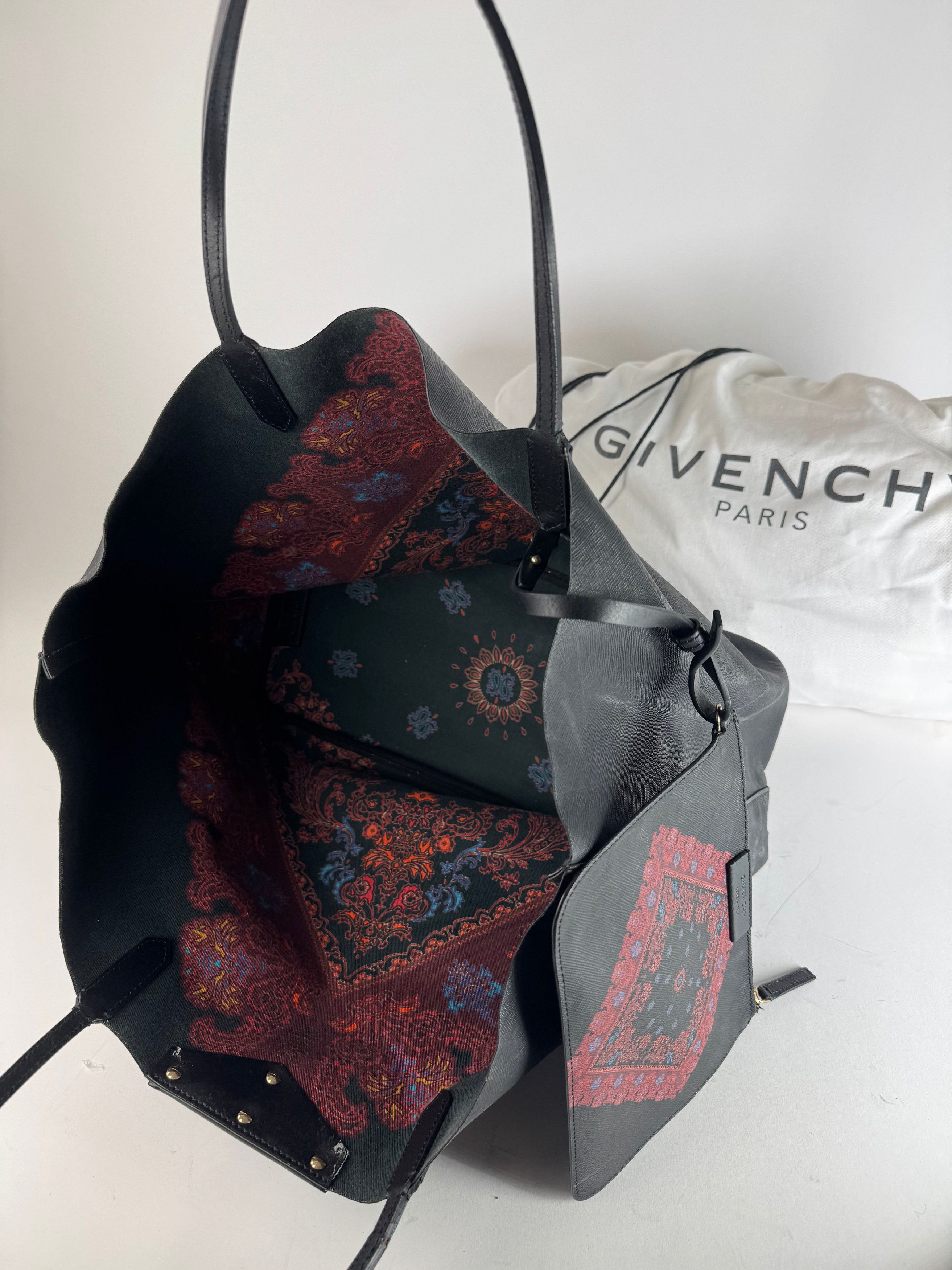 Givenchy Vintage Antigona Leather Tote Bag Black Abstract Size ONE SIZE - 4 Thumbnail