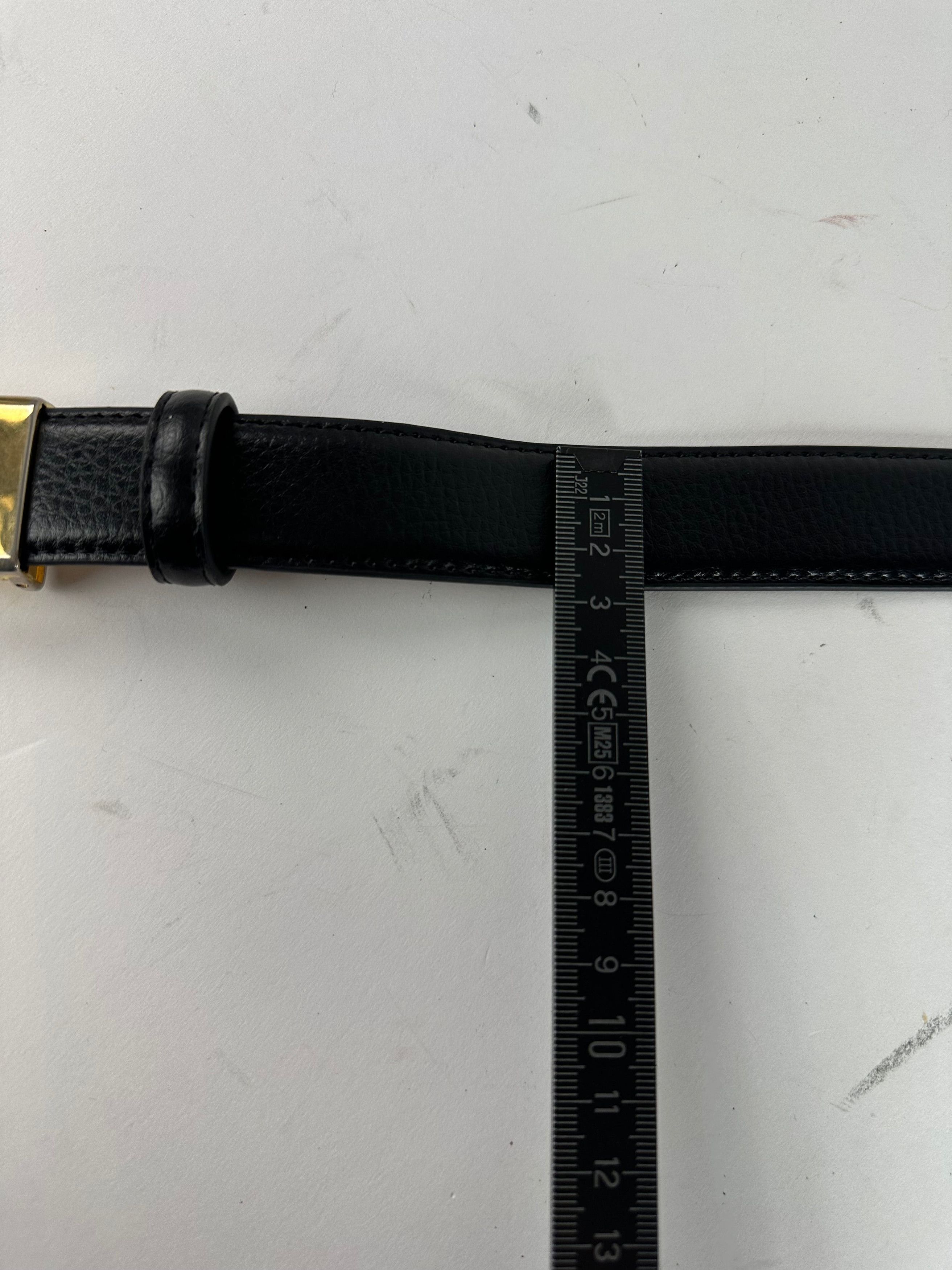 Givenchy Vintage Snake Emblossed Leather Belt Black Size ONE SIZE - 7 Thumbnail