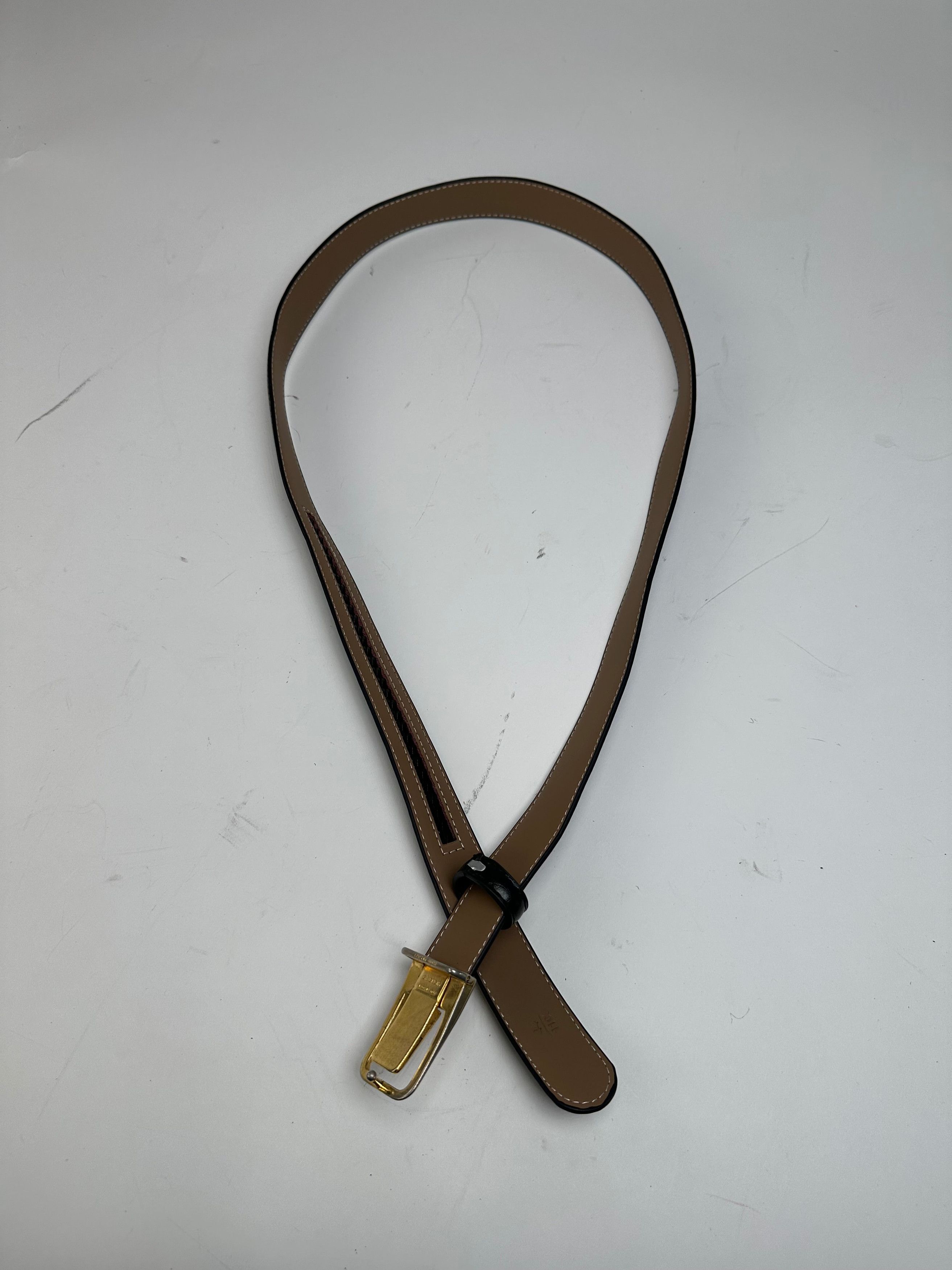 Givenchy Vintage Snake Emblossed Leather Belt Black Size ONE SIZE - 8 Thumbnail