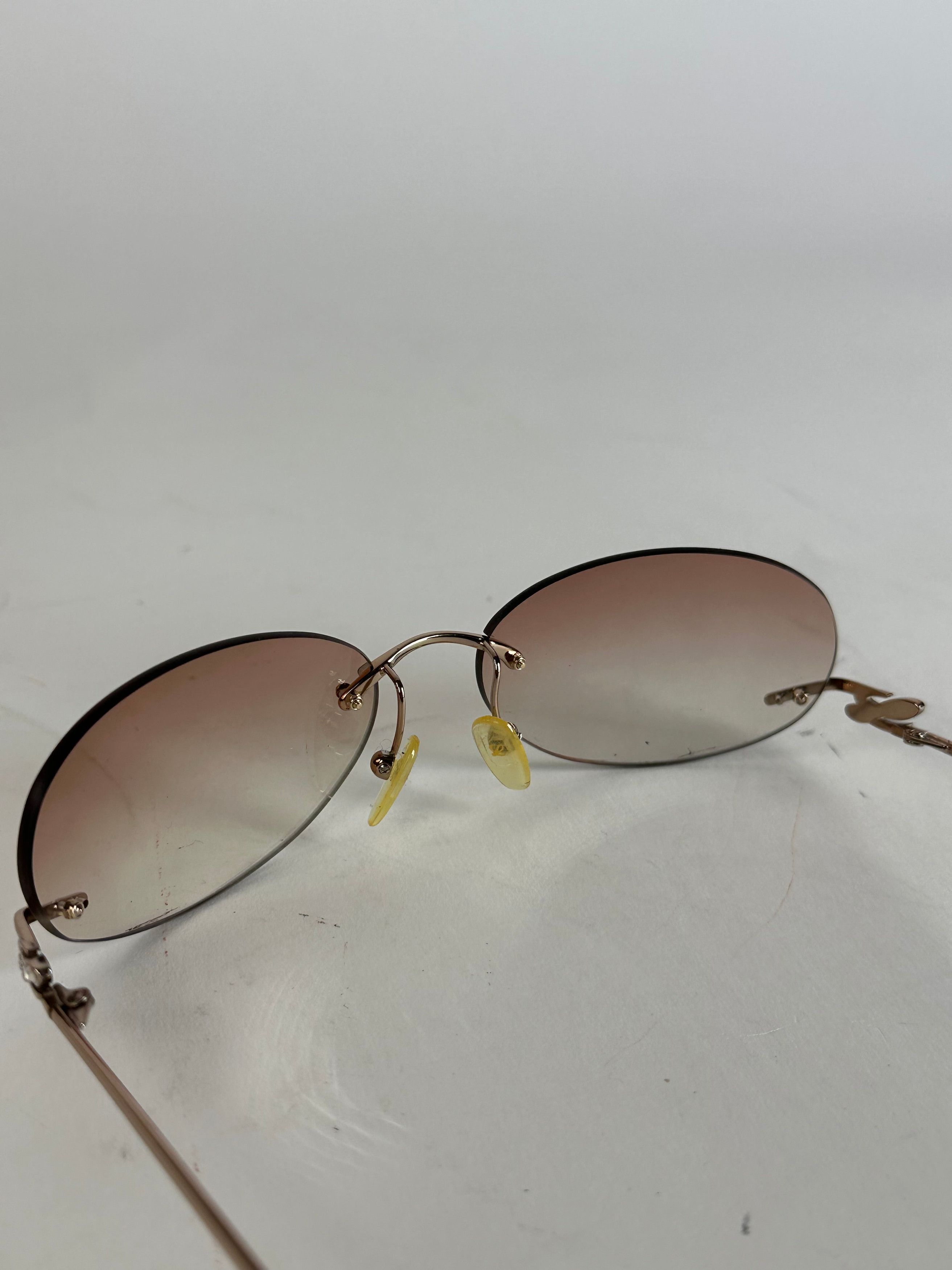 Loewe Vintage Madrid Rimless Sunglasses Purple Silver Size ONE SIZE - 9 Thumbnail