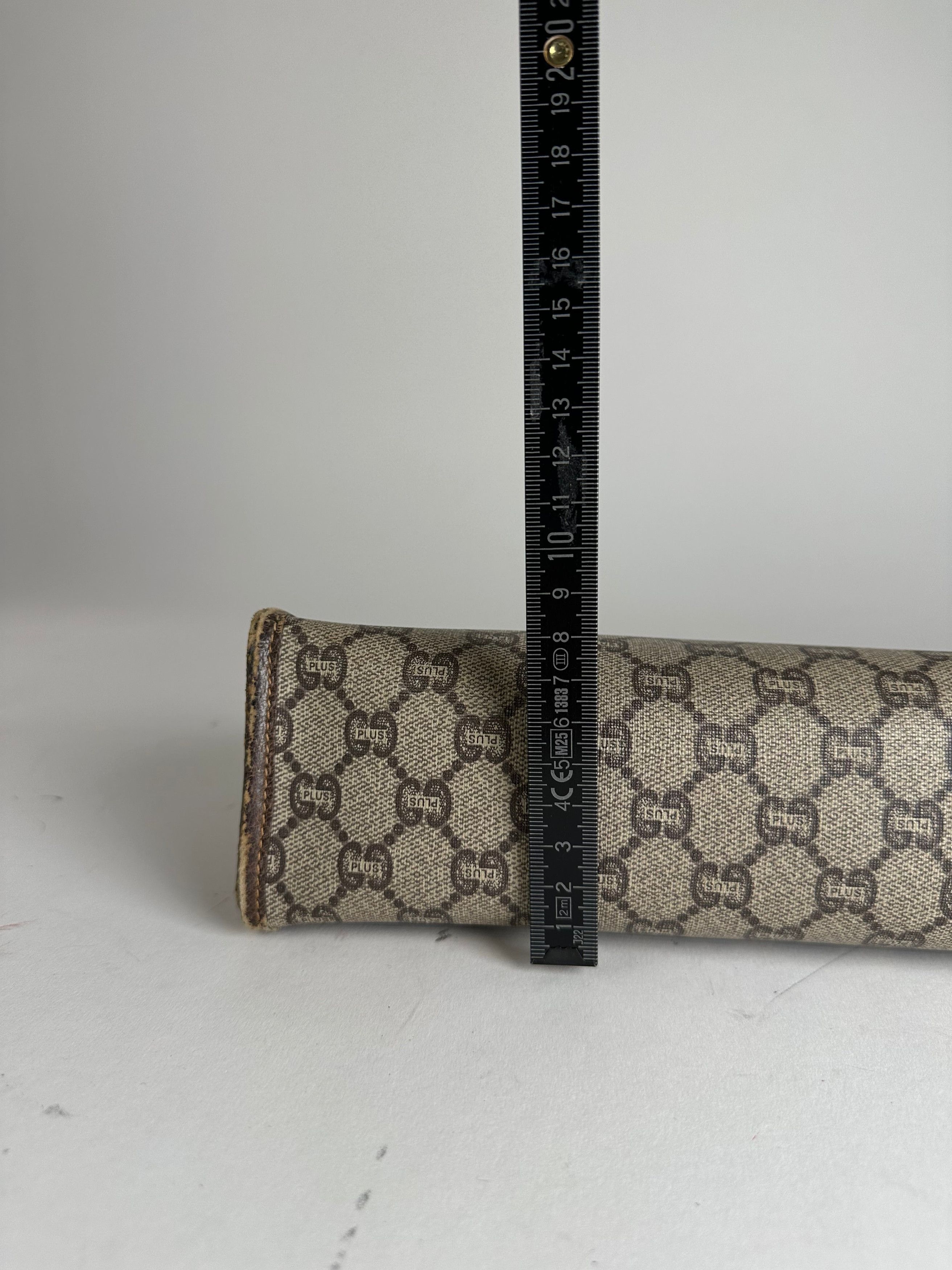 Gucci Vintage Leather Clutch Grey Brown Size ONE SIZE - 7 Thumbnail