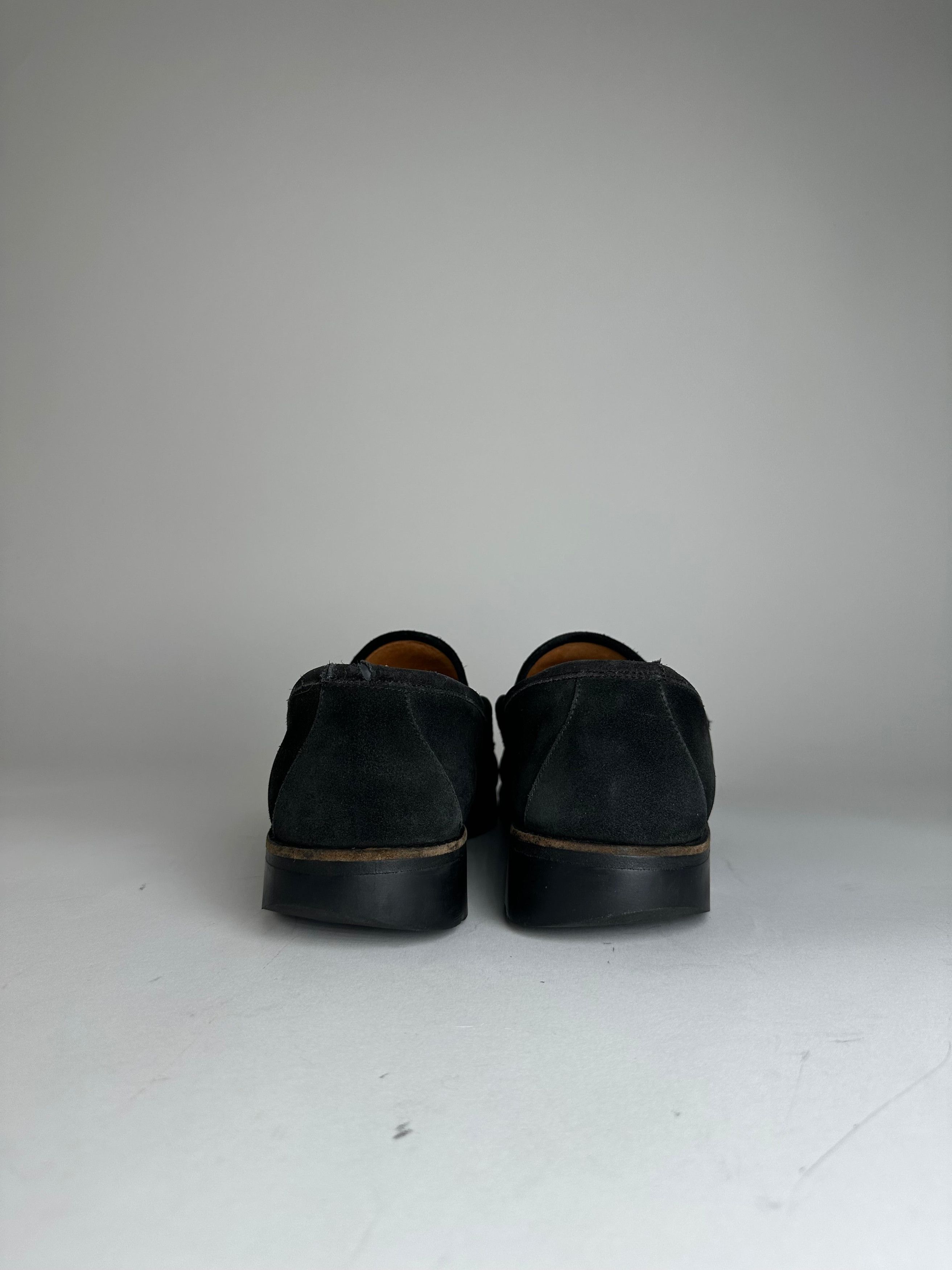 Gucci Vintage Suede Horsebit Loafer Black Size US 7.5 / EU 40-41 - 4 Thumbnail