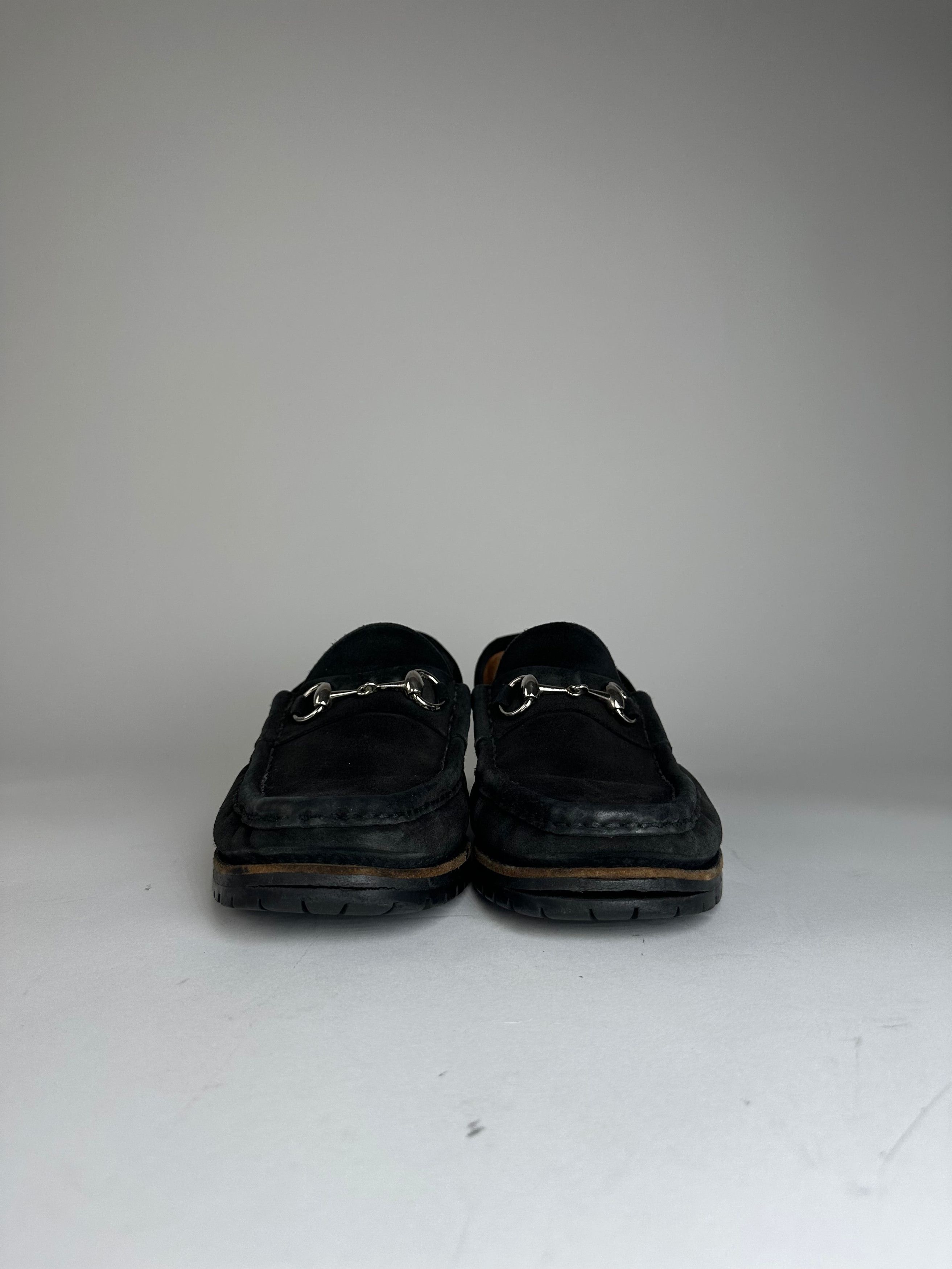 Gucci Vintage Suede Horsebit Loafer Black Size US 7.5 / EU 40-41 - 5 Thumbnail