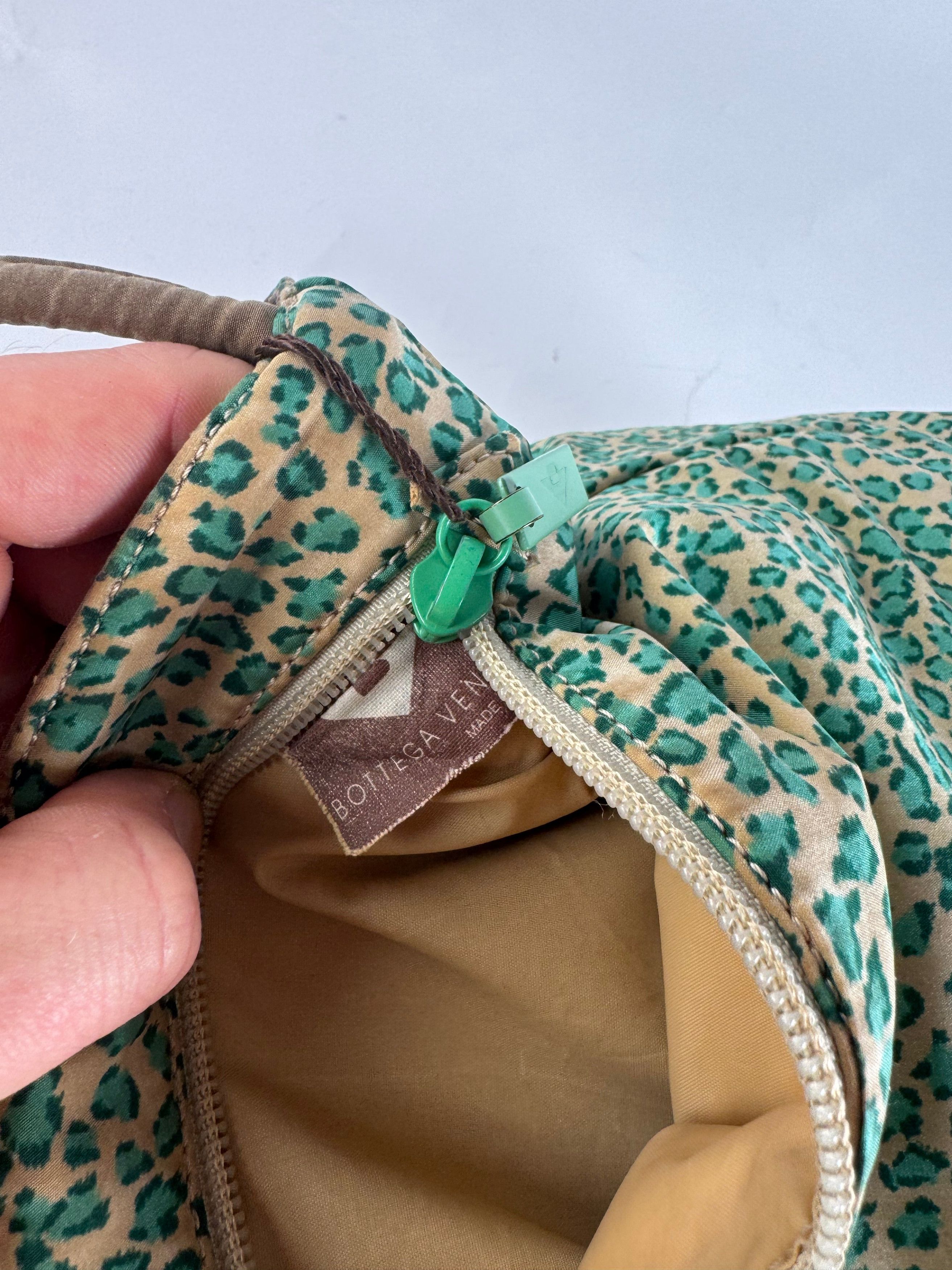 Bottega Veneta Vintage Reversible Canvas Polyester Shopper Brown / Leopard Size ONE SIZE - 13 Thumbnail