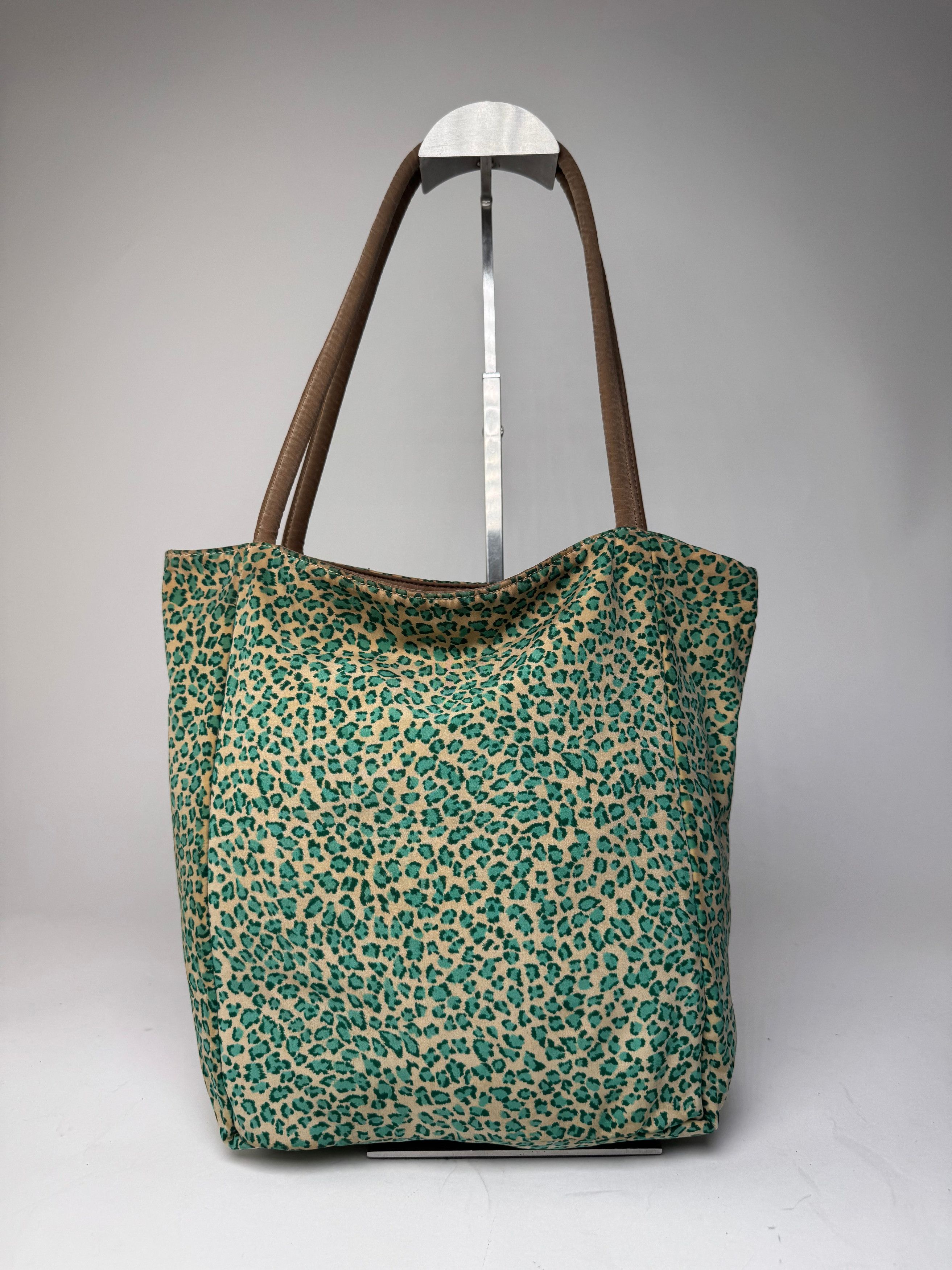 Bottega Veneta Vintage Reversible Canvas Polyester Shopper Brown / Leopard Size ONE SIZE - 4 Thumbnail