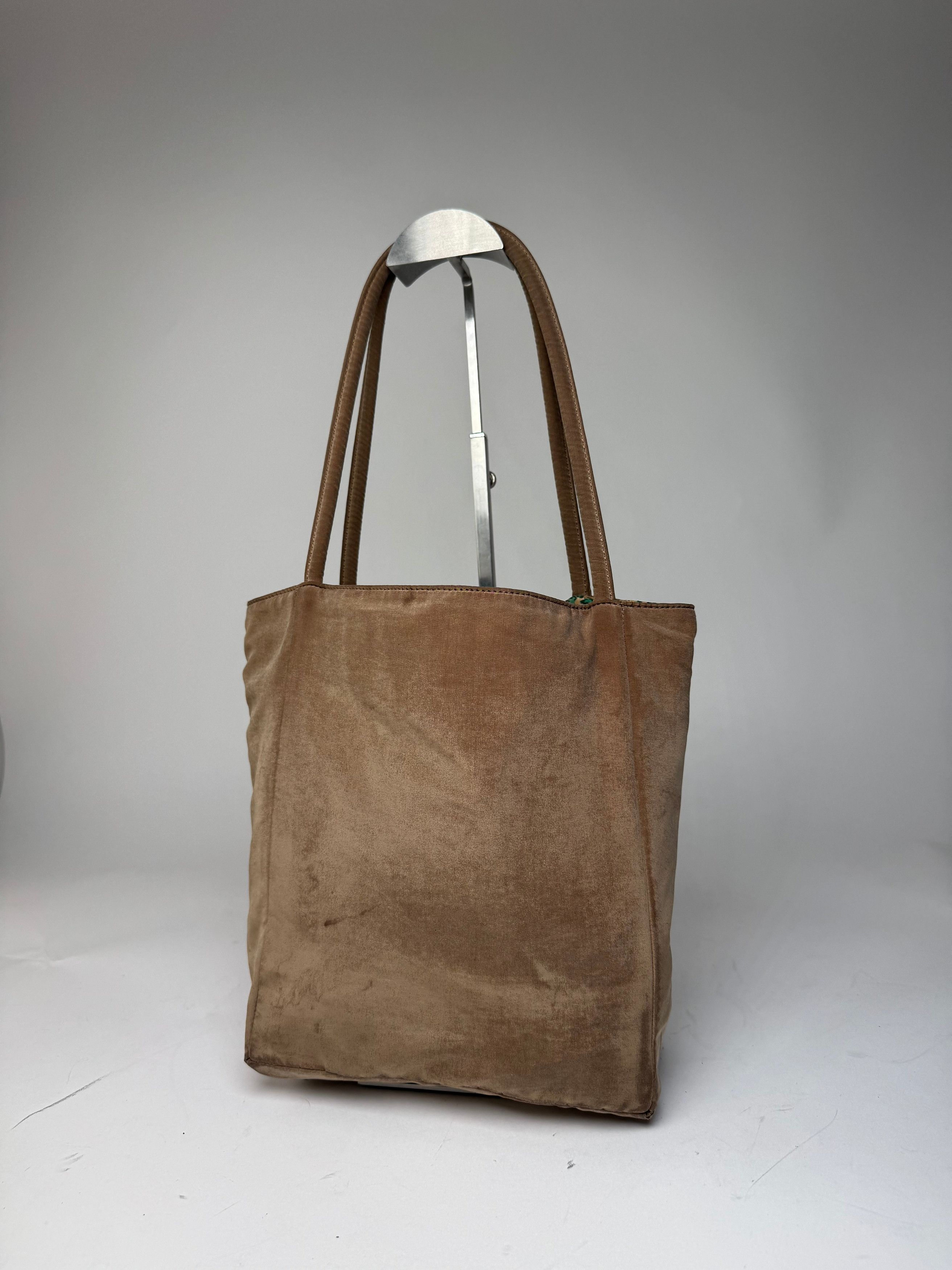 Bottega Veneta Vintage Reversible Canvas Polyester Shopper Brown / Leopard Size ONE SIZE - 9 Thumbnail