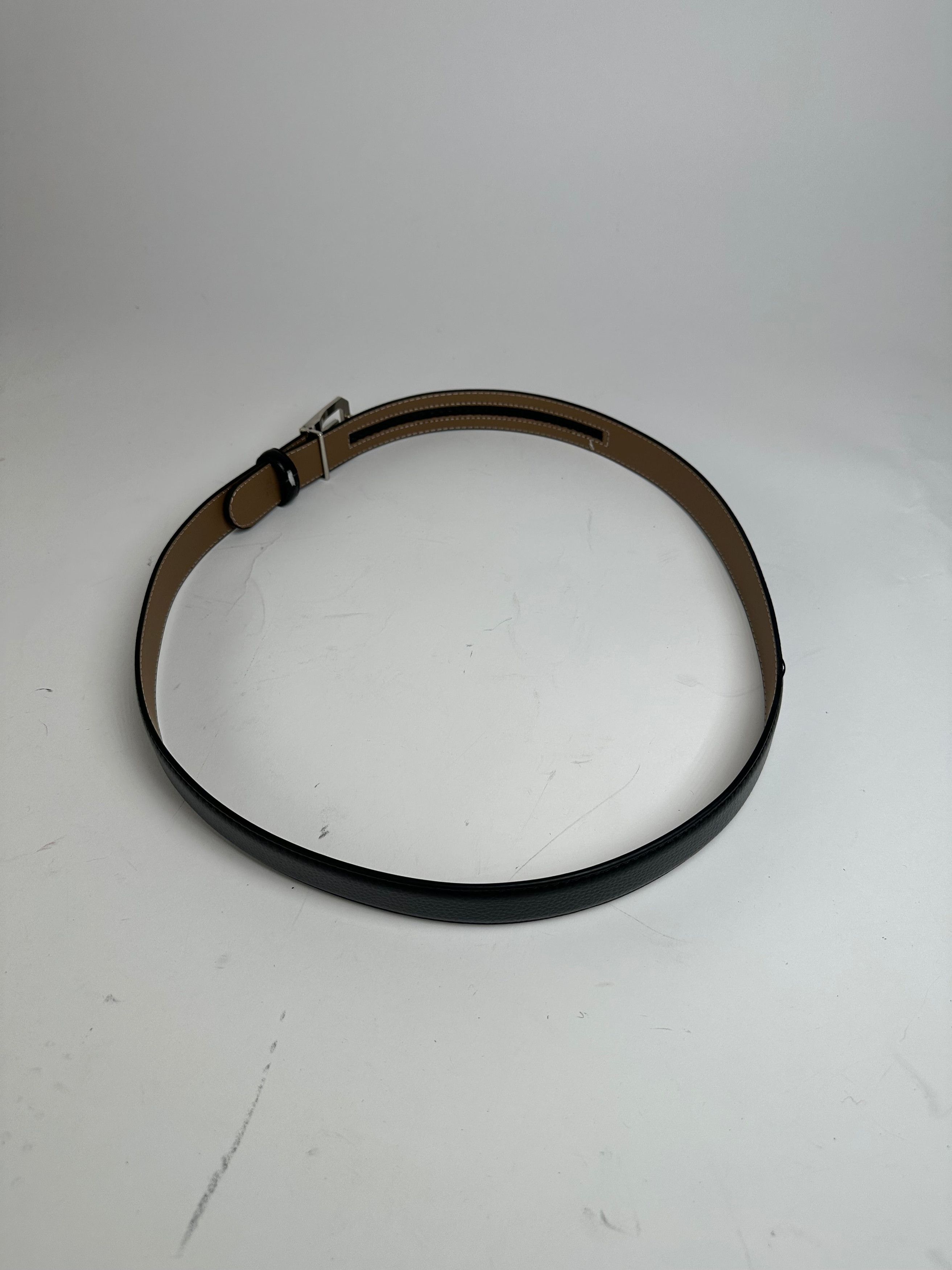 Lanvin Vintage Snake Emblossed Leather Belt Black Size ONE SIZE - 4 Thumbnail