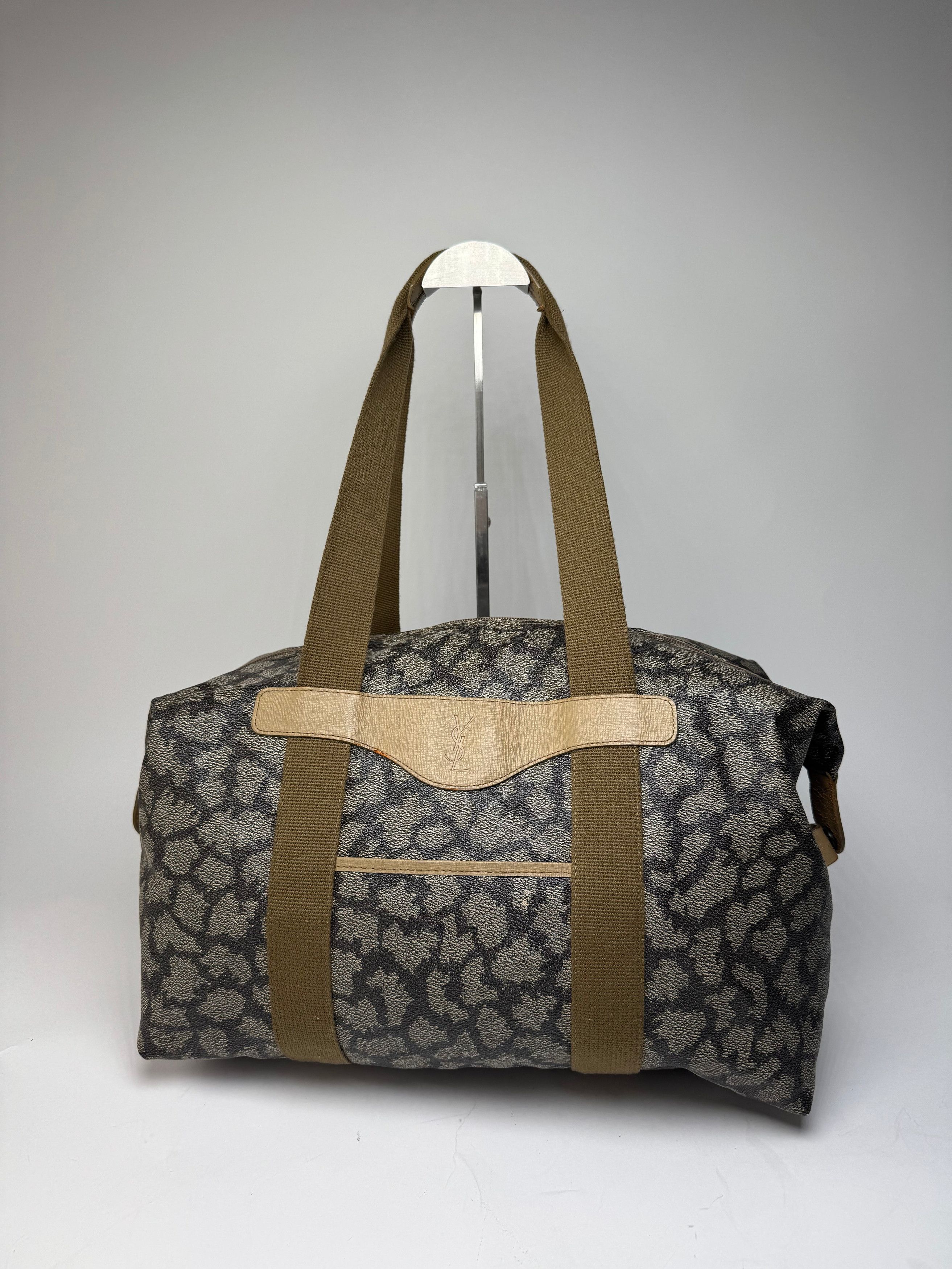 Other Vintage Yves Saint Laurent Stone Emblossed Leather Handbag G Size ONE SIZE - 14 Thumbnail