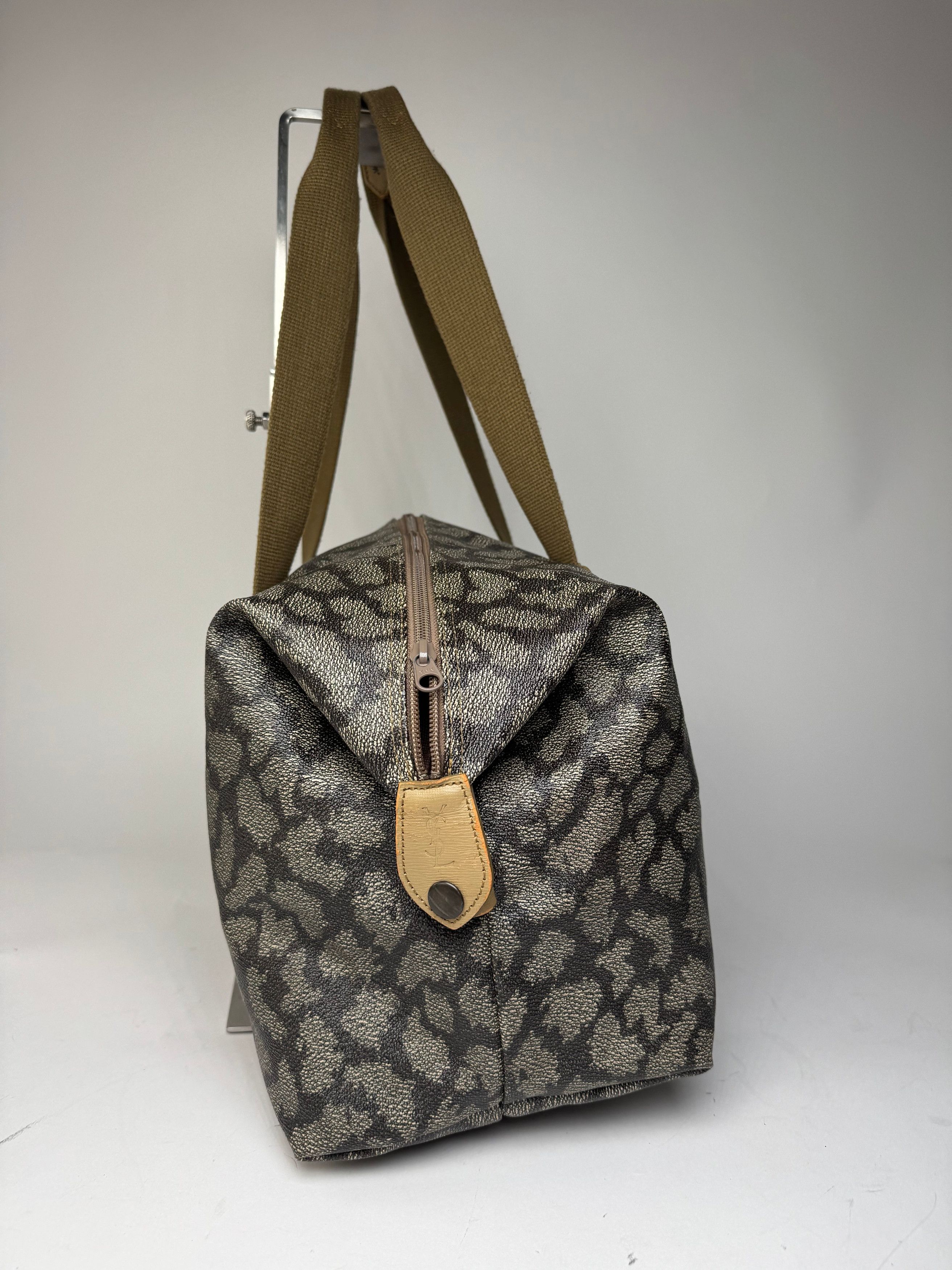 Other Vintage Yves Saint Laurent Stone Emblossed Leather Handbag G Size ONE SIZE - 7 Thumbnail