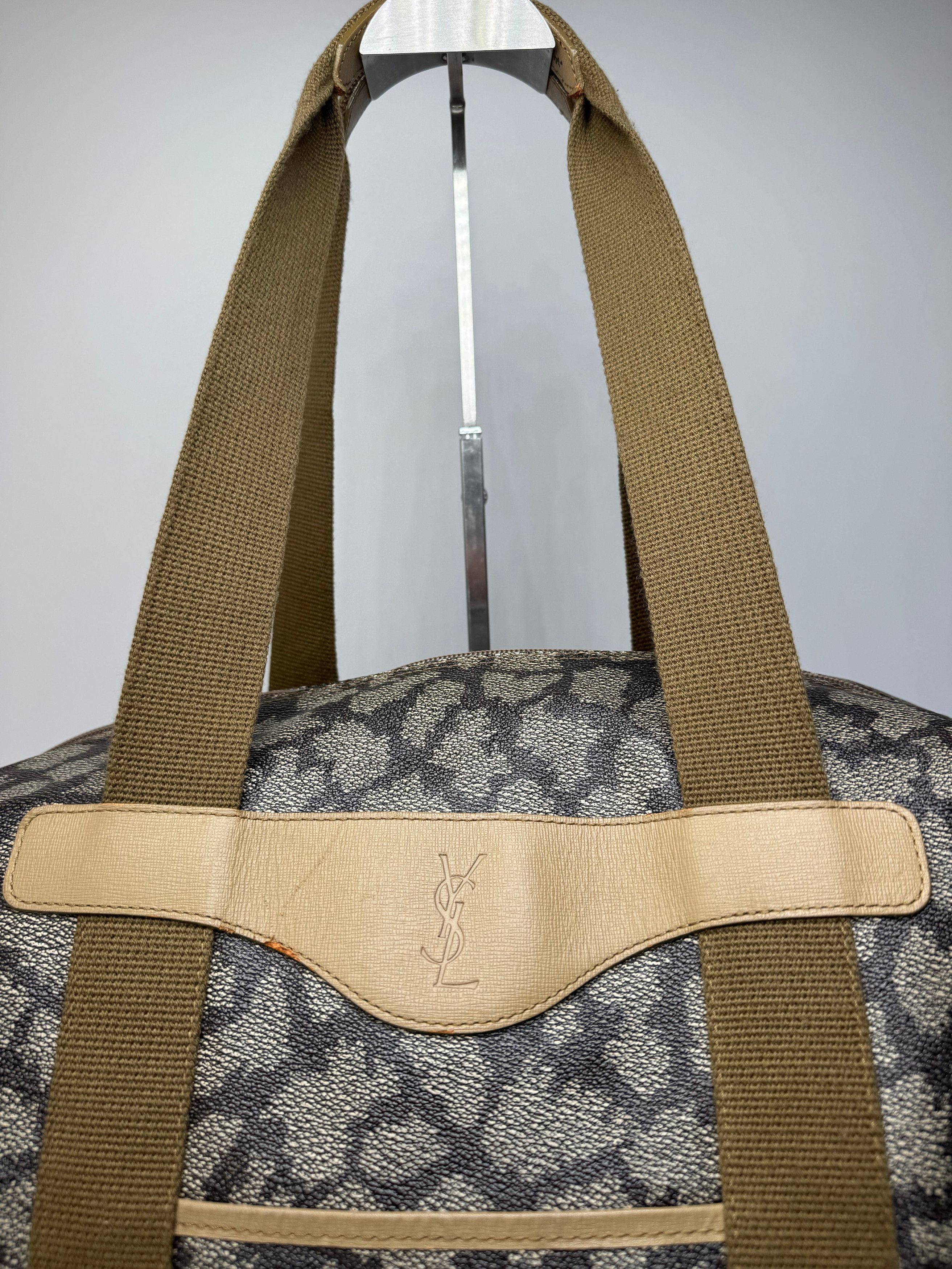 Other Vintage Yves Saint Laurent Stone Emblossed Leather Handbag G Size ONE SIZE - 12 Thumbnail