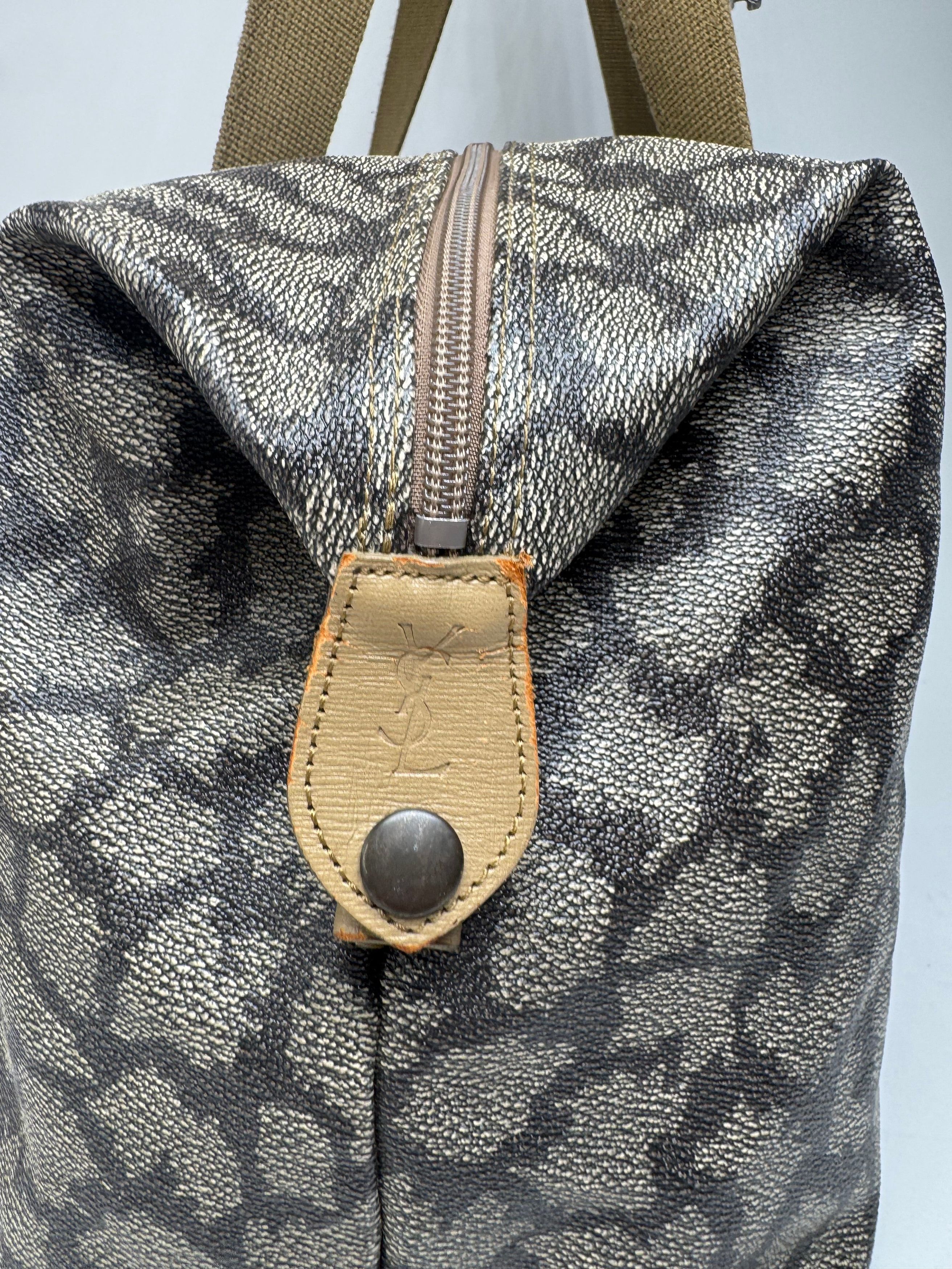 Other Vintage Yves Saint Laurent Stone Emblossed Leather Handbag G Size ONE SIZE - 11 Thumbnail