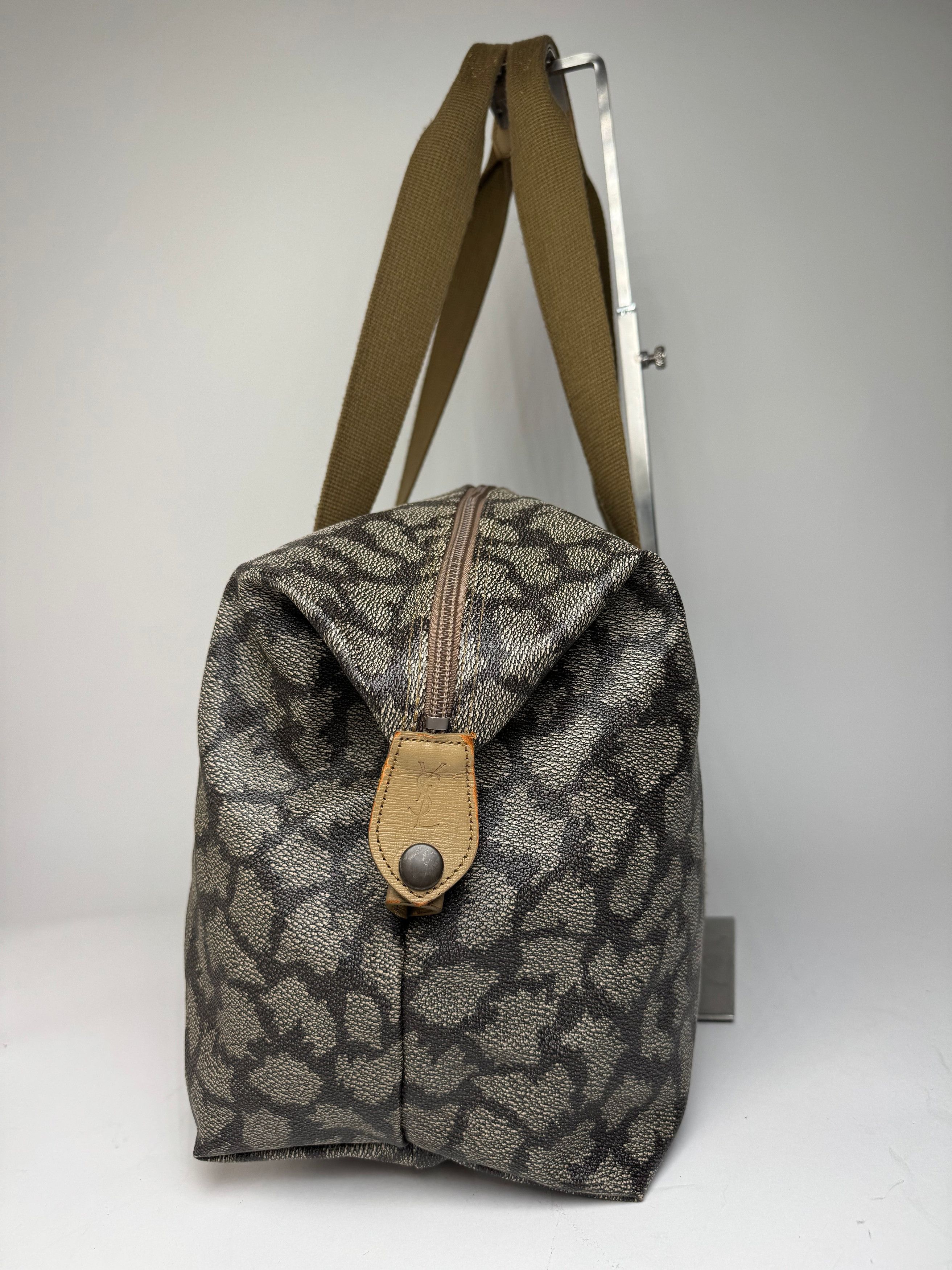 Other Vintage Yves Saint Laurent Stone Emblossed Leather Handbag G Size ONE SIZE - 5 Thumbnail
