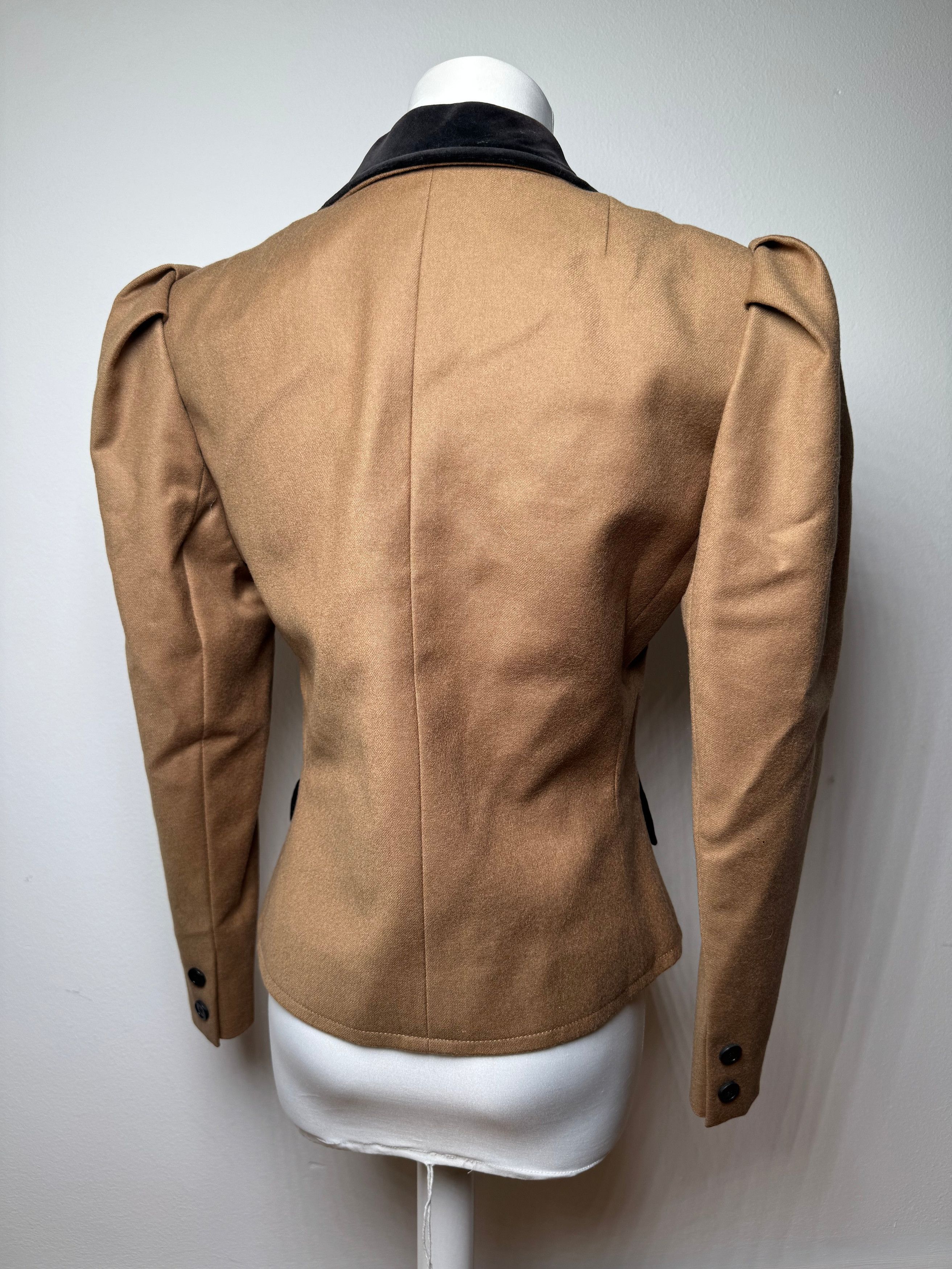Givenchy Vintage Short Coat Brown Black S/M Size S / US 4 / IT 40 - 14 Thumbnail