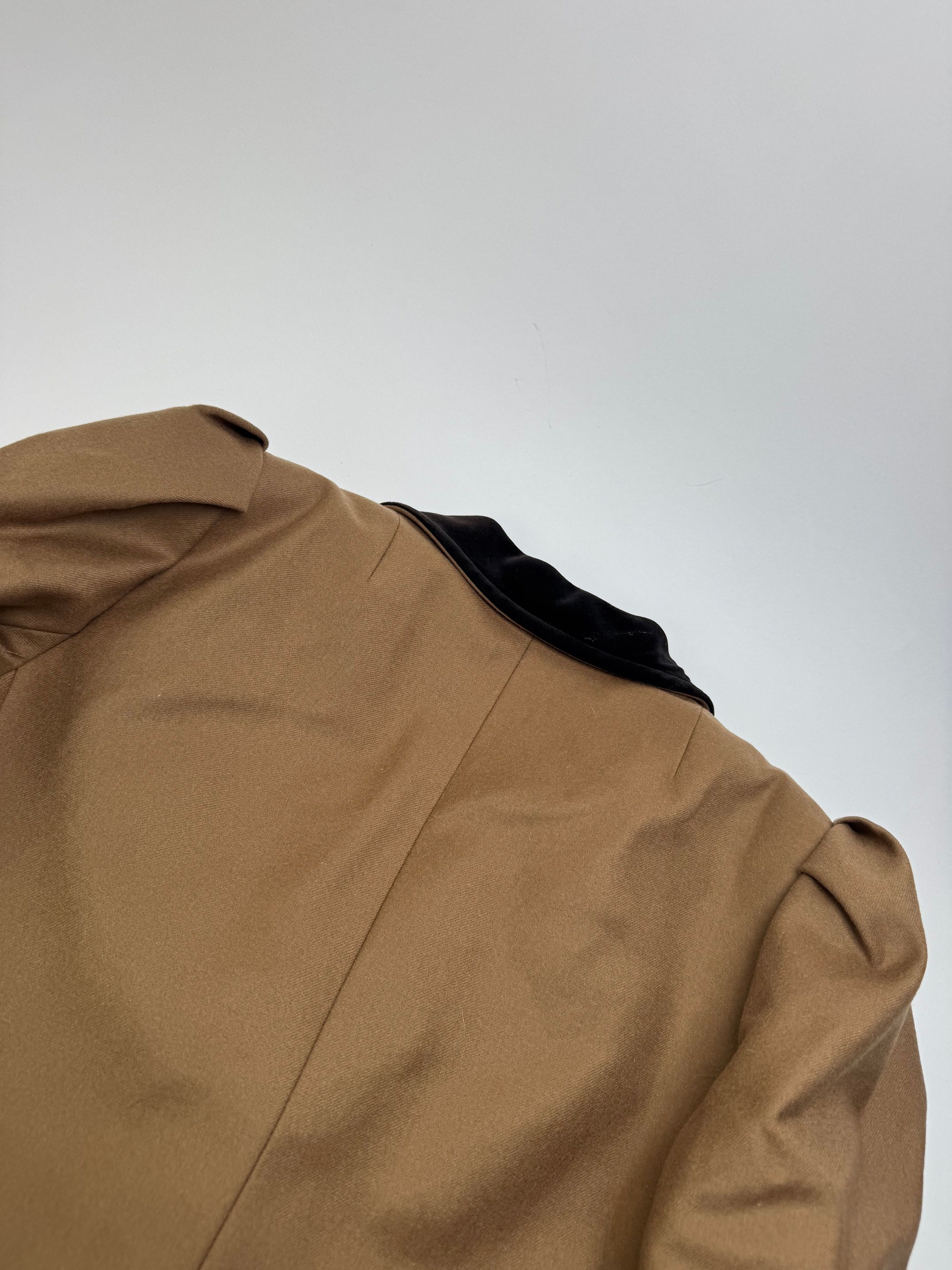 Givenchy Vintage Short Coat Brown Black S/M Size S / US 4 / IT 40 - 9 Thumbnail