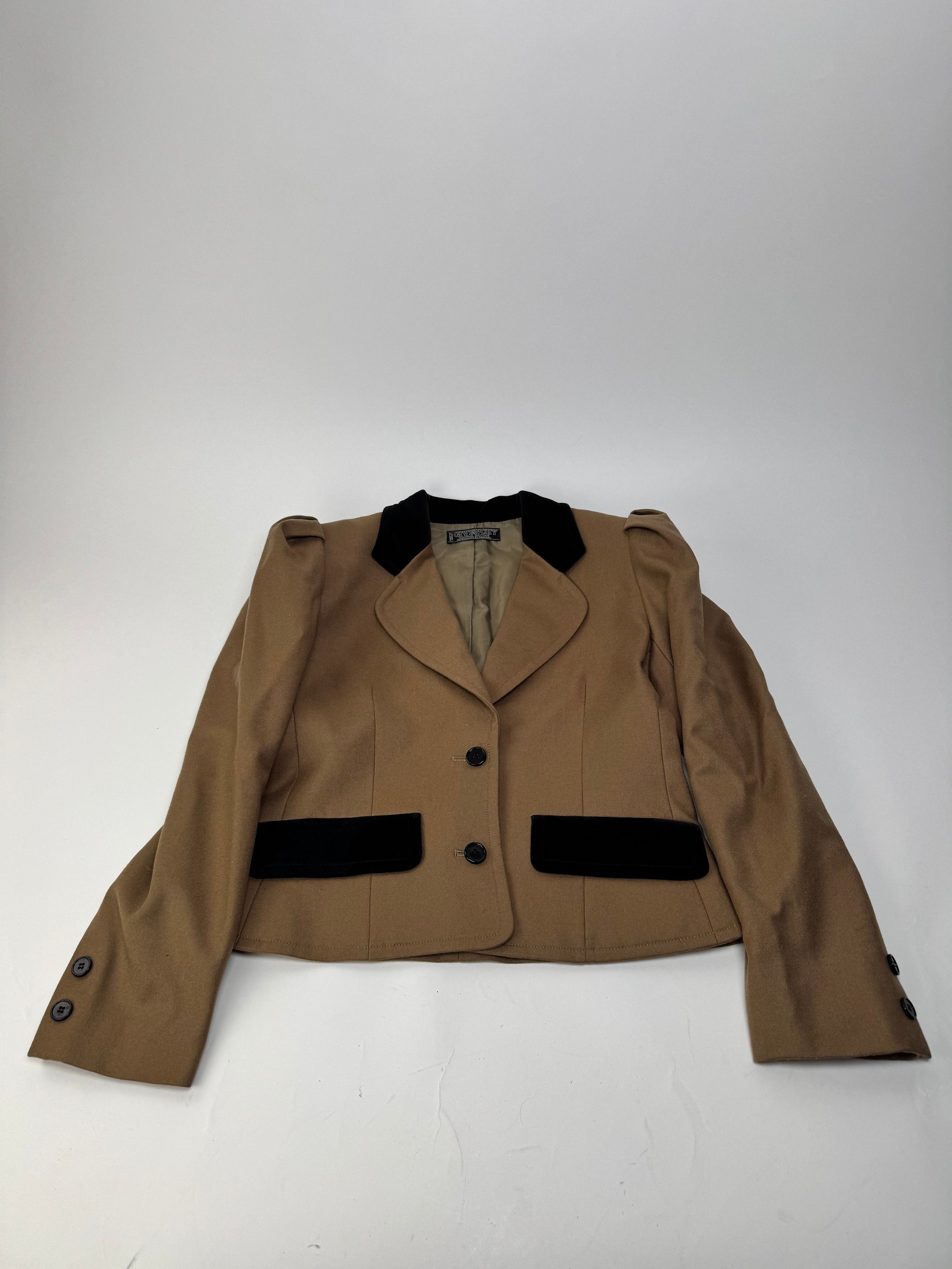 Givenchy Vintage Short Coat Brown Black S/M Size S / US 4 / IT 40 - 4 Thumbnail