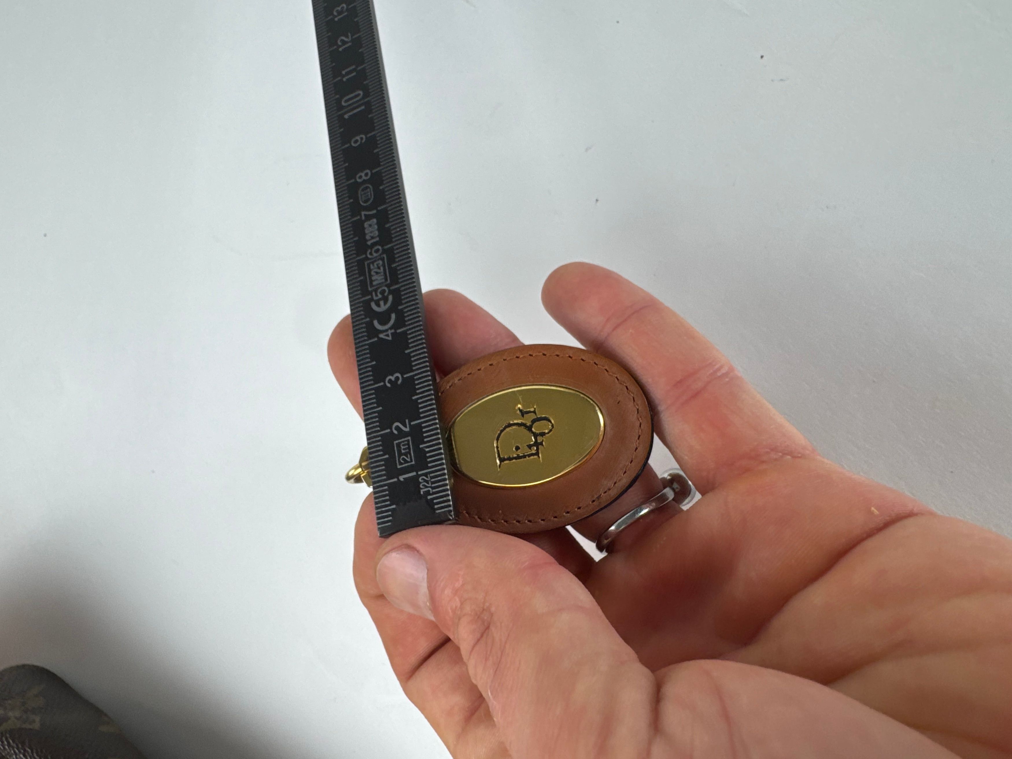 Dior Vintage Keychain Brown Gold Size ONE SIZE - 6 Thumbnail