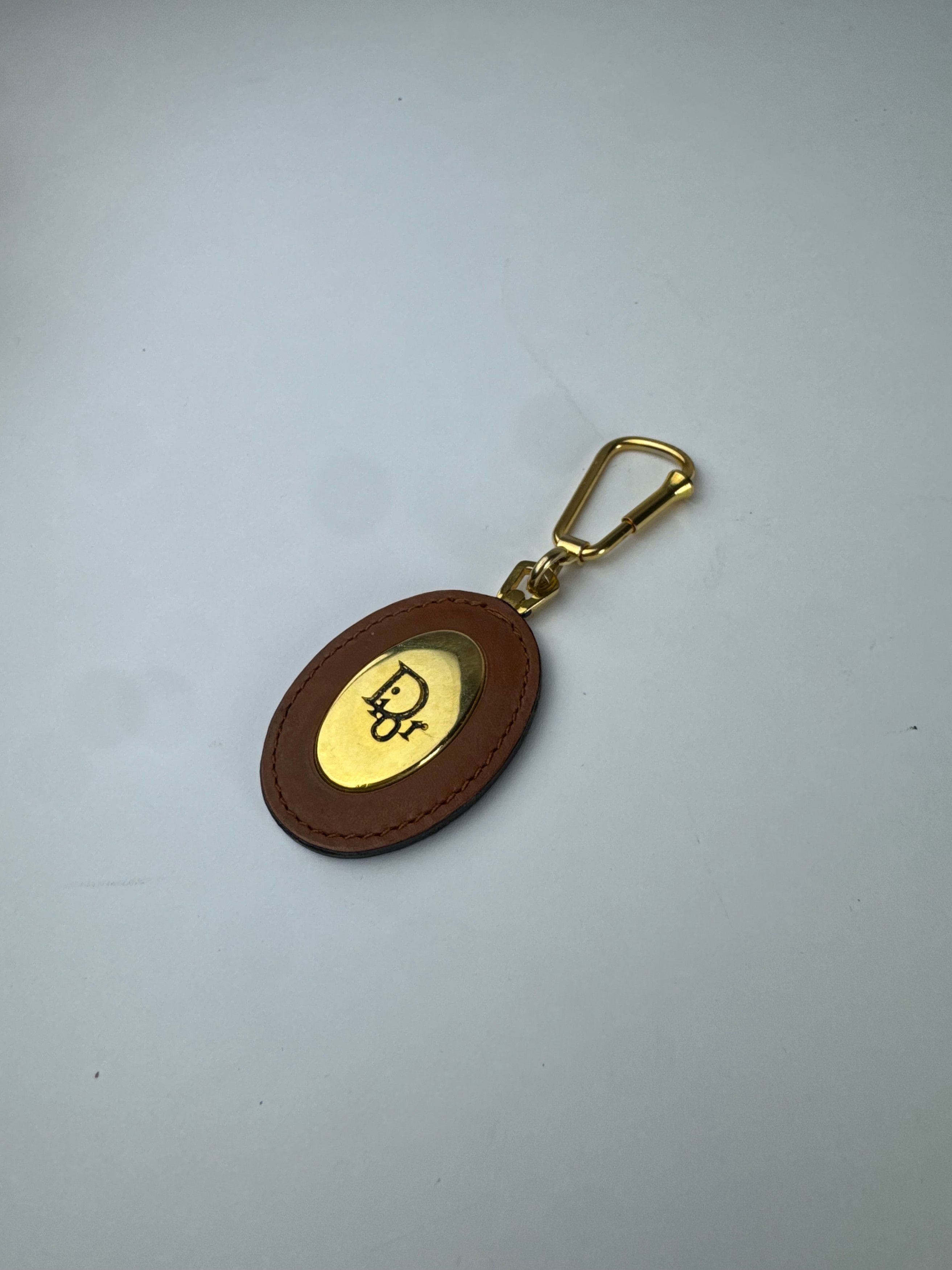 Dior Vintage Keychain Brown Gold Size ONE SIZE - 7 Thumbnail