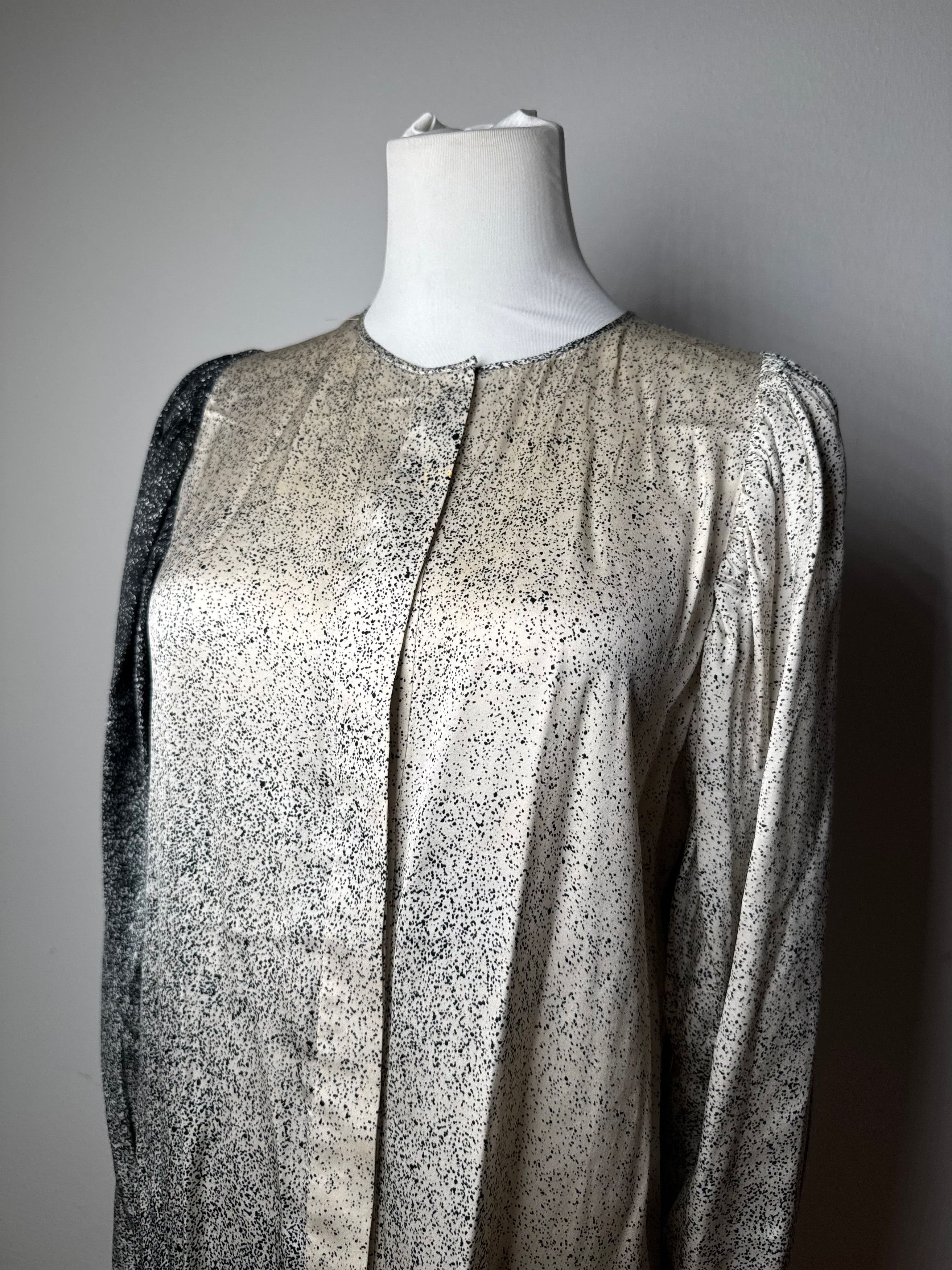 Stella McCartney Stella Mc Cartney Avstract Silk Shirt Grey/Black/White M Size M / US 6-8 / IT 42-44 - 12 Thumbnail