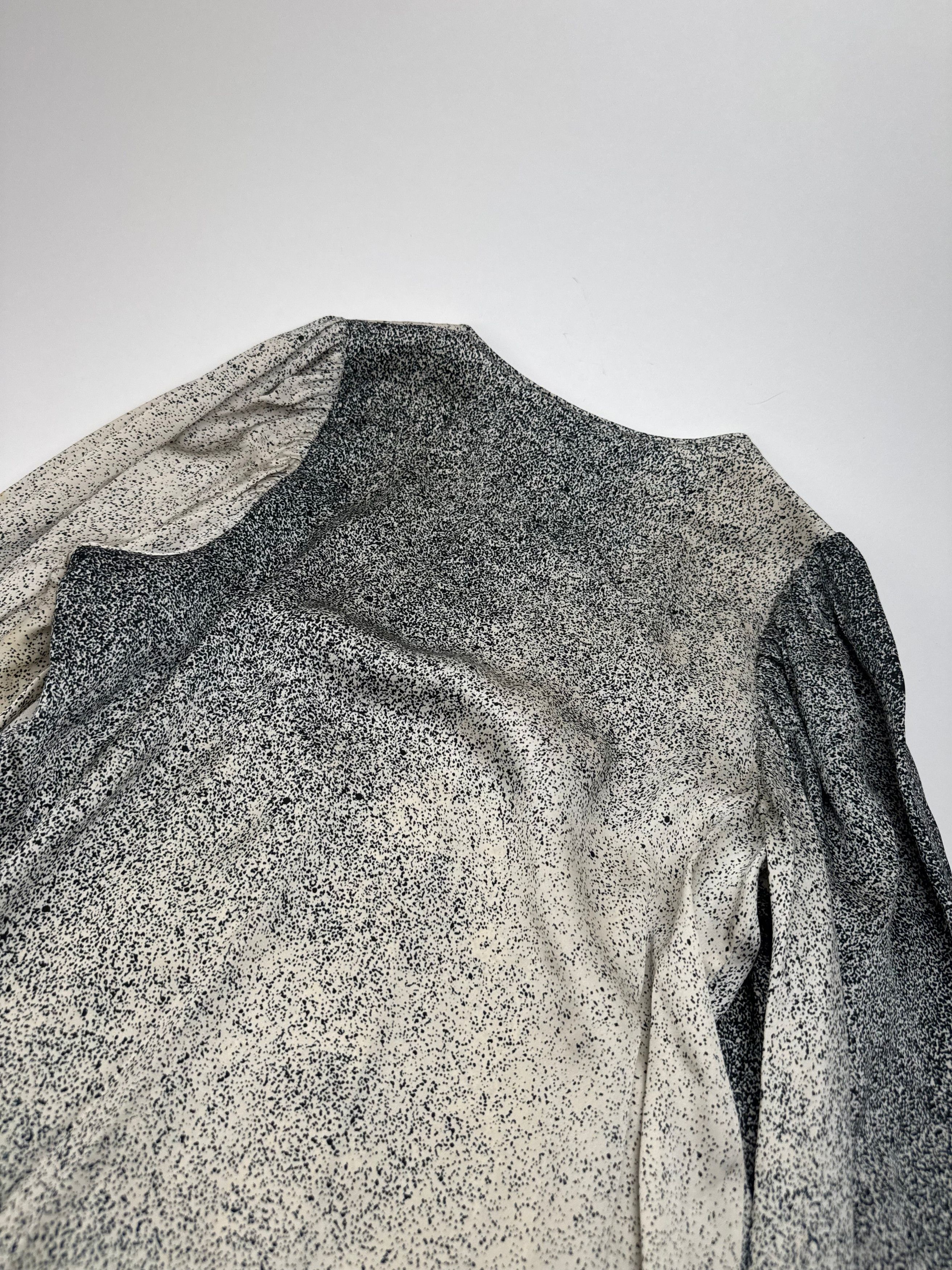 Stella McCartney Stella Mc Cartney Avstract Silk Shirt Grey/Black/White M Size M / US 6-8 / IT 42-44 - 11 Thumbnail