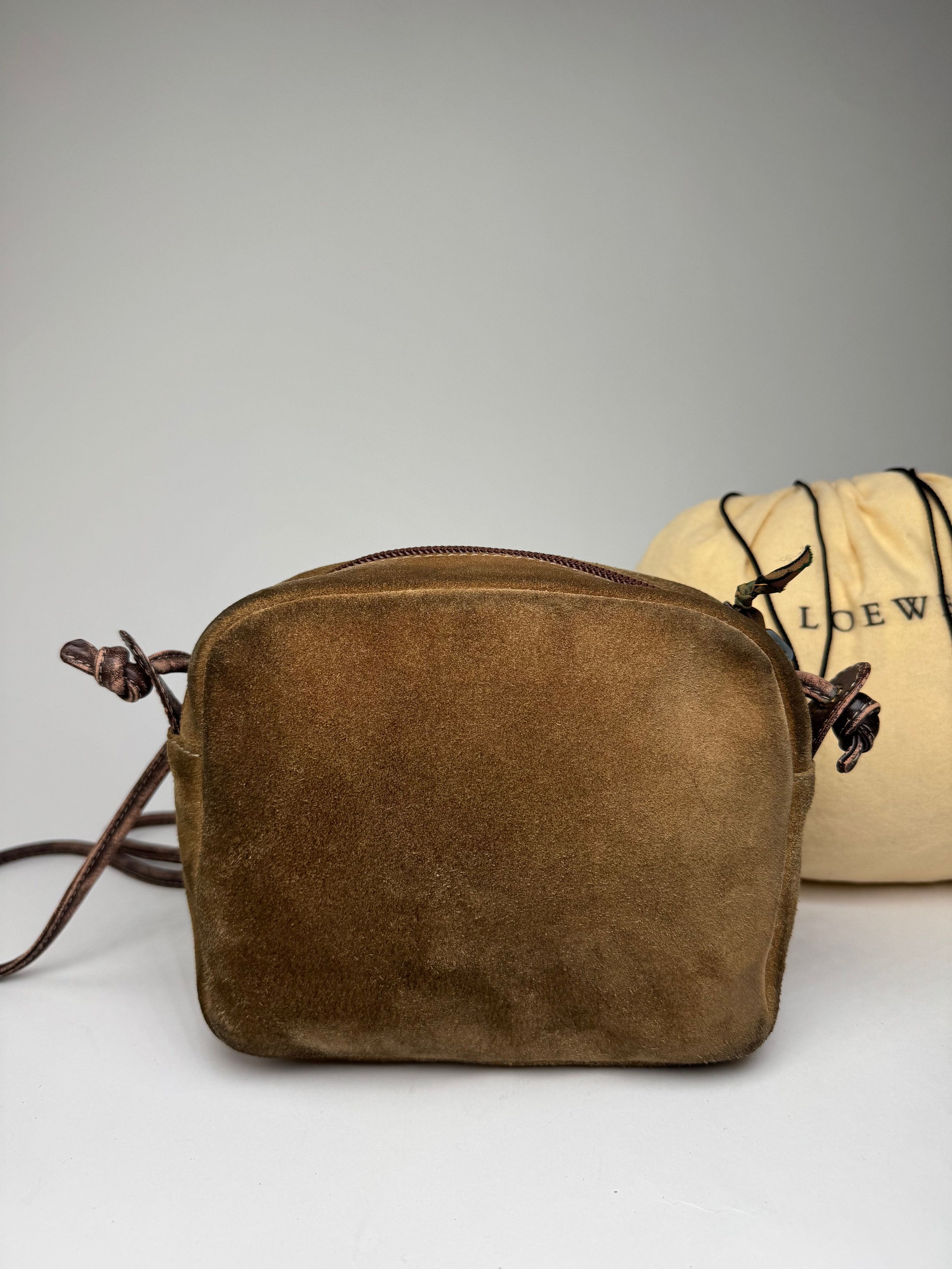 Loewe Vintage Crossbody Leather Bag Brown Size ONE SIZE - 7 Thumbnail