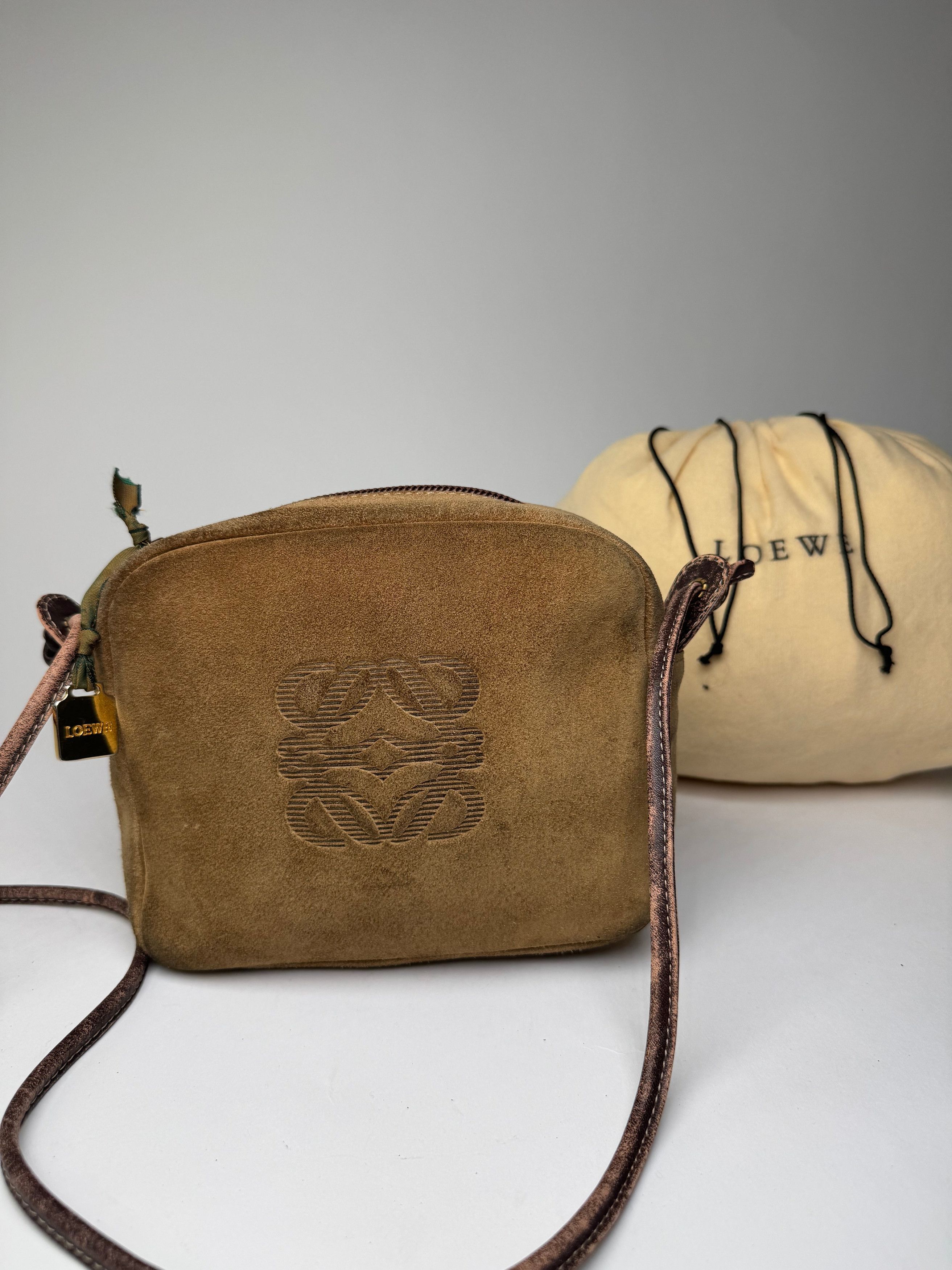 Loewe Vintage Crossbody Leather Bag Brown Size ONE SIZE - 5 Thumbnail