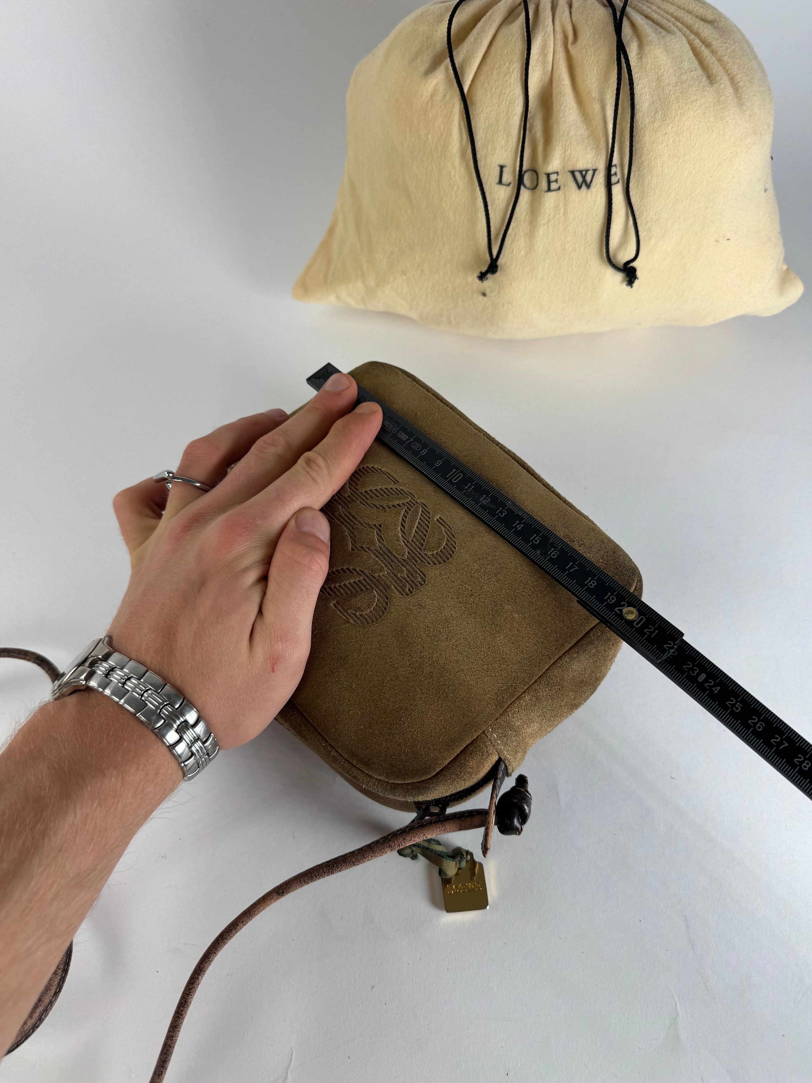 Loewe Vintage Crossbody Leather Bag Brown Size ONE SIZE - 9 Thumbnail
