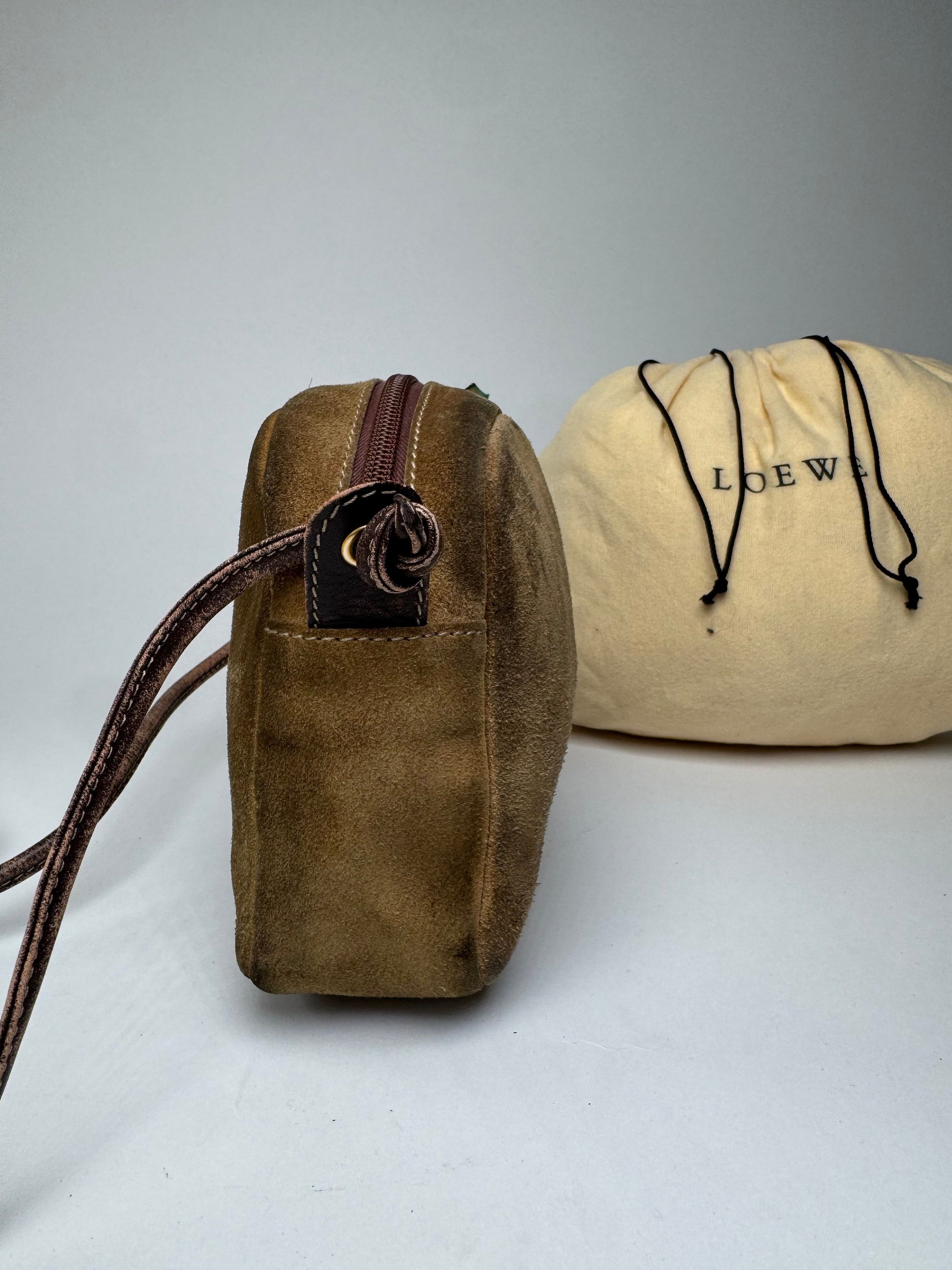 Loewe Vintage Crossbody Leather Bag Brown Size ONE SIZE - 6 Thumbnail