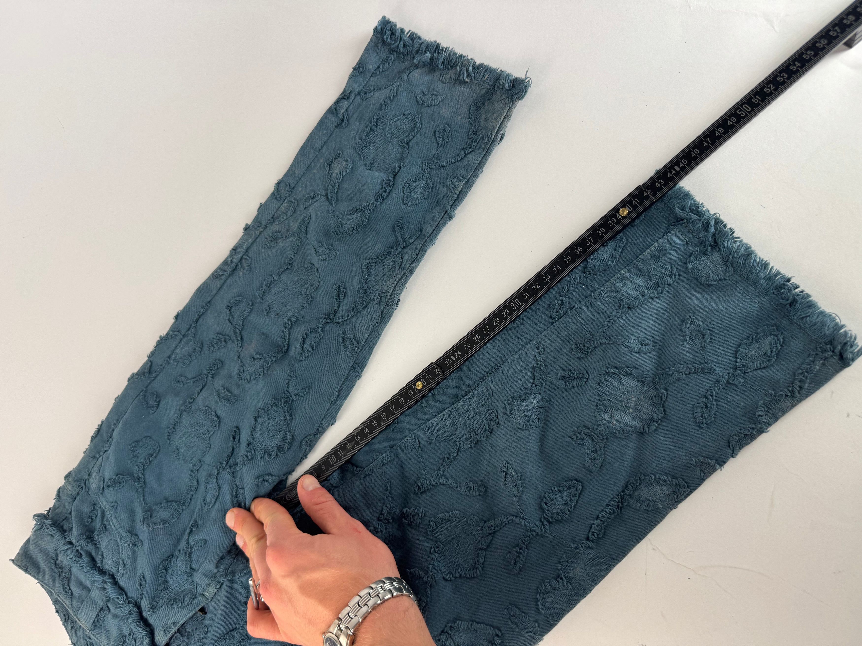Vivienne Westwood Vintage Abstract 3/4 Pants Navy M Size 27" / US 4 / IT 40 - 7 Thumbnail