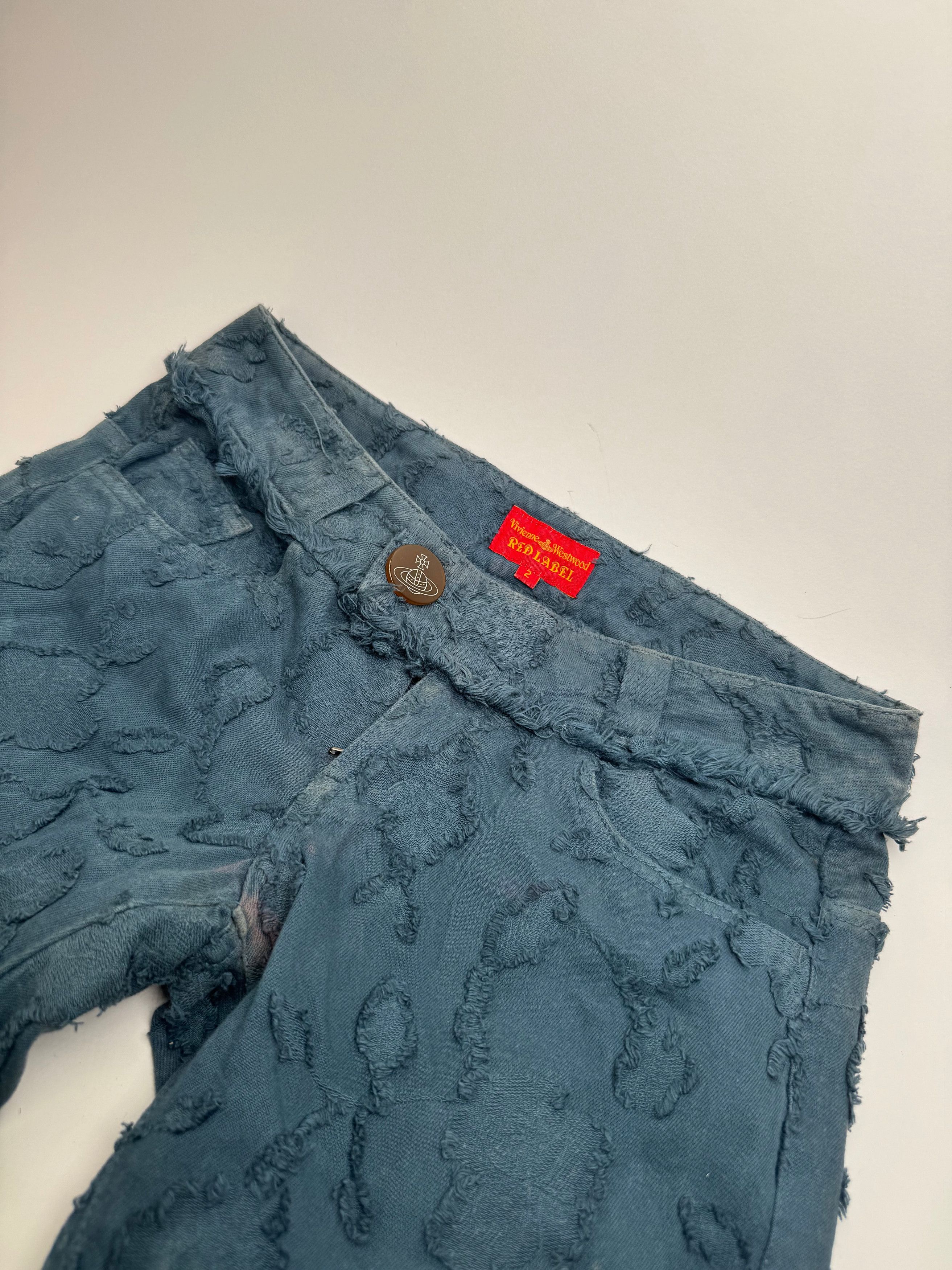 Vivienne Westwood Vintage Abstract 3/4 Pants Navy M Size 27" / US 4 / IT 40 - 4 Thumbnail