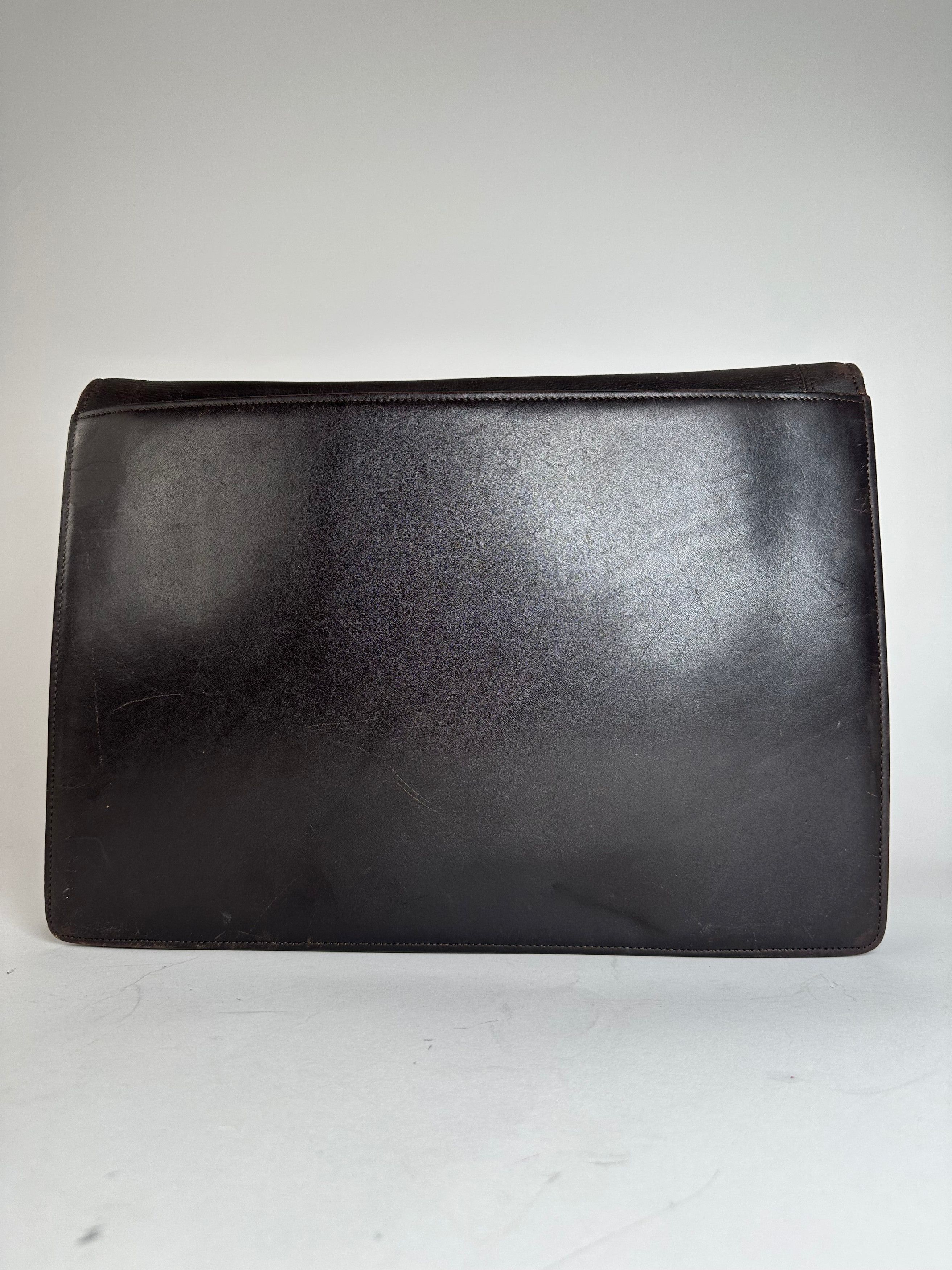 Givenchy Vintage Leather Clutch Big Brown Size ONE SIZE - 8 Thumbnail