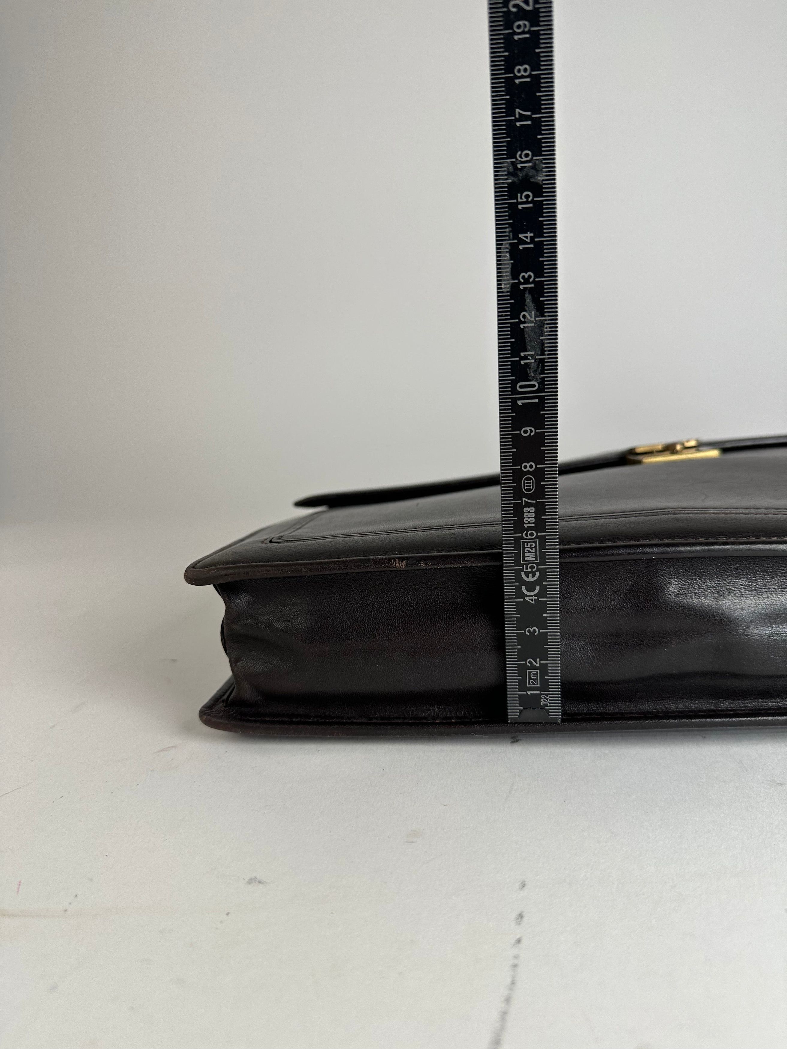 Givenchy Vintage Leather Clutch Big Brown Size ONE SIZE - 9 Thumbnail