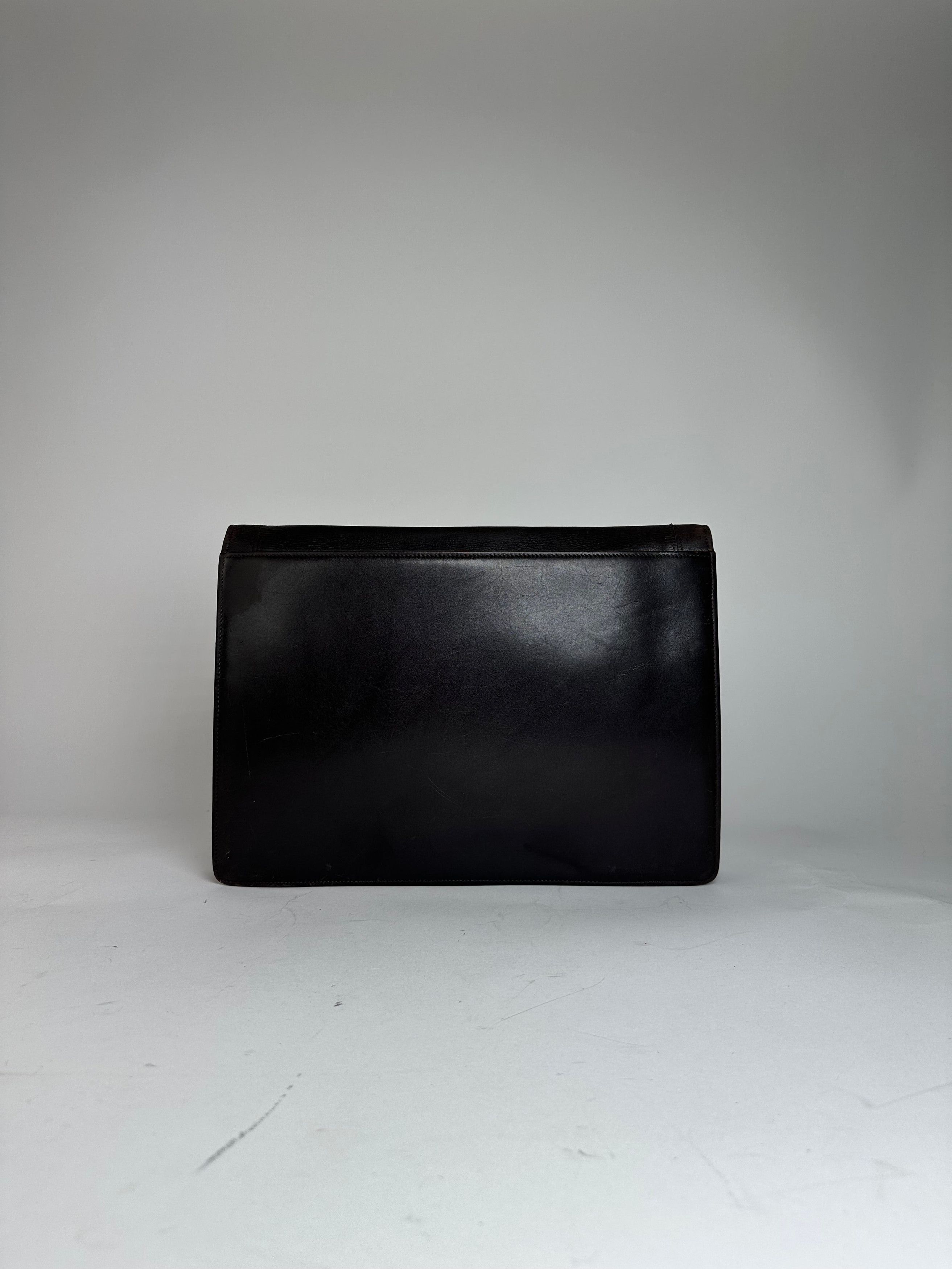 Givenchy Vintage Leather Clutch Big Brown Size ONE SIZE - 2 Thumbnail