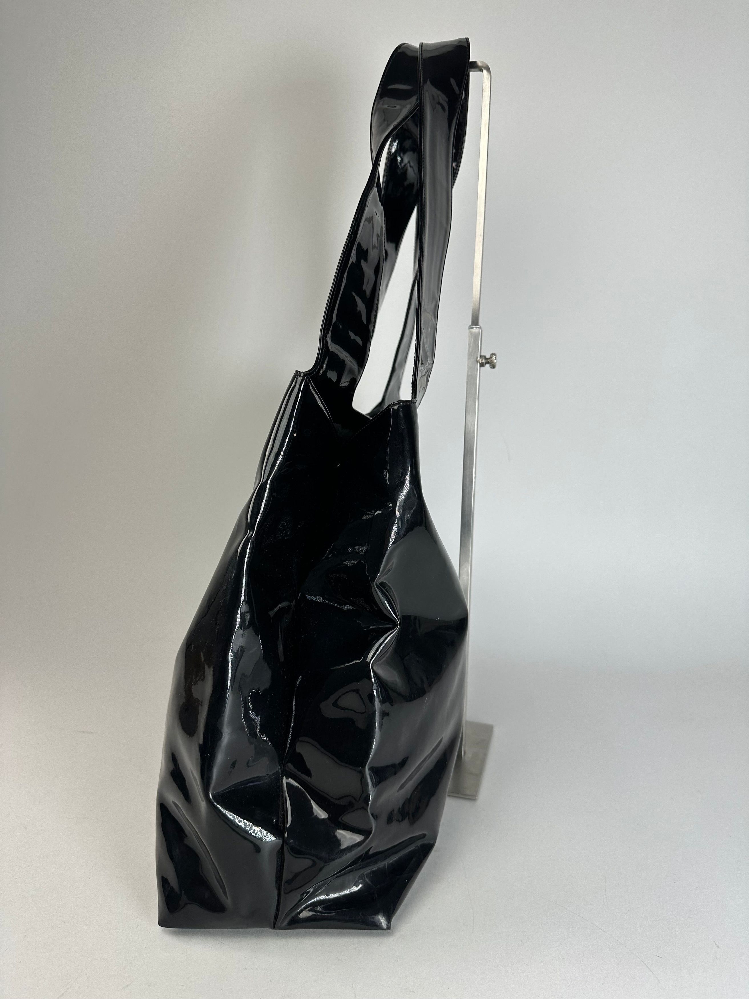 Salvatore Ferragamo Vintage Patent Leather Bag Black Size ONE SIZE - 5 Thumbnail
