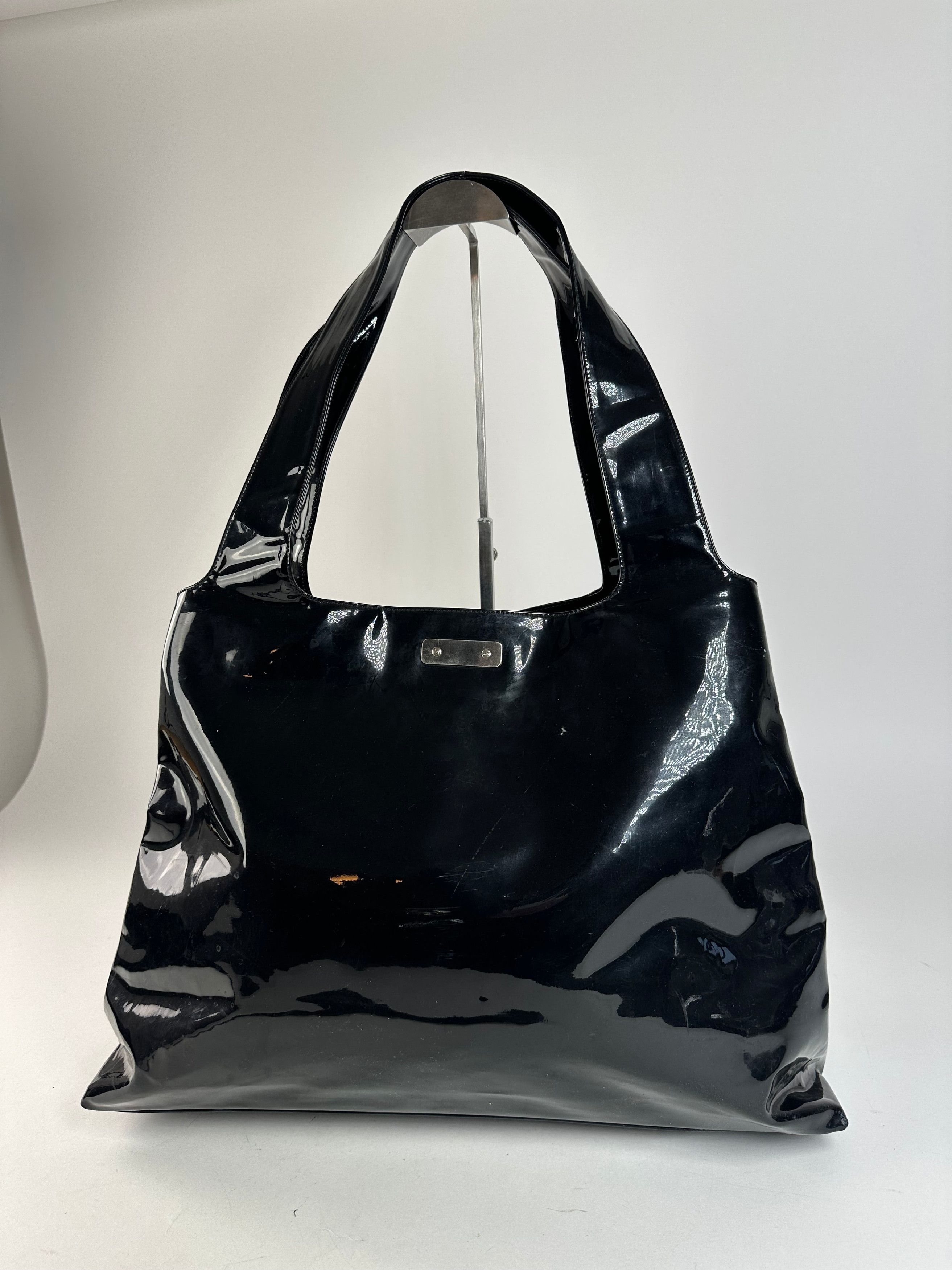 Salvatore Ferragamo Vintage Patent Leather Bag Black Size ONE SIZE - 8 Thumbnail