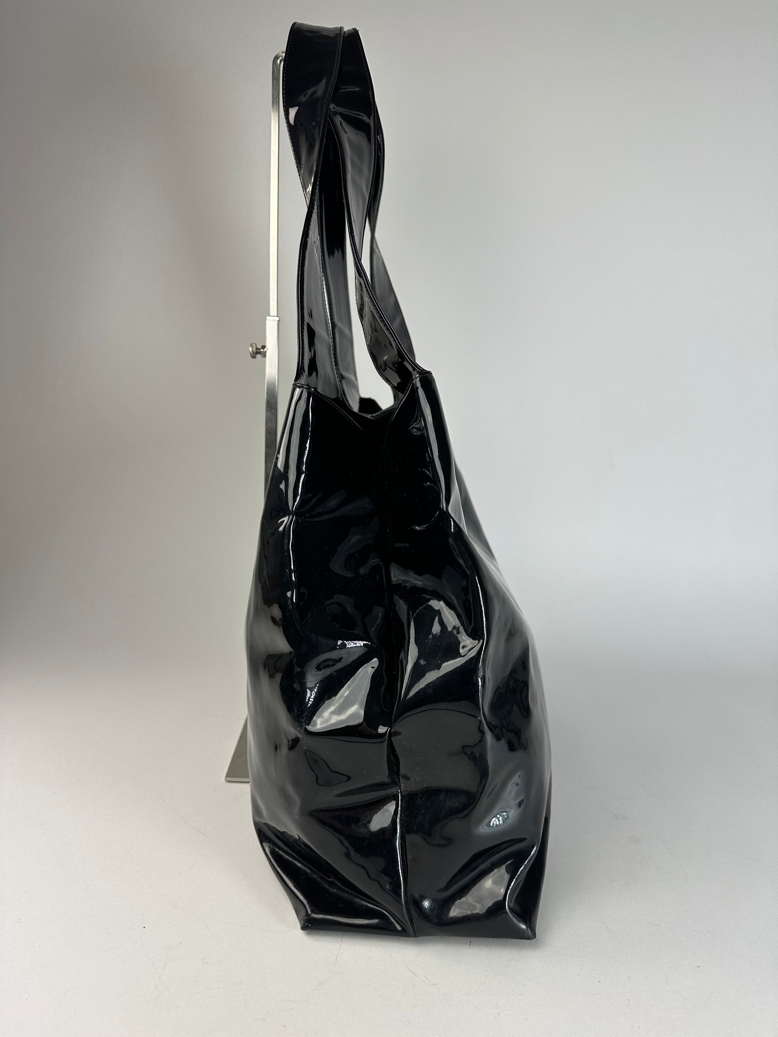 Salvatore Ferragamo Vintage Patent Leather Bag Black Size ONE SIZE - 7 Thumbnail