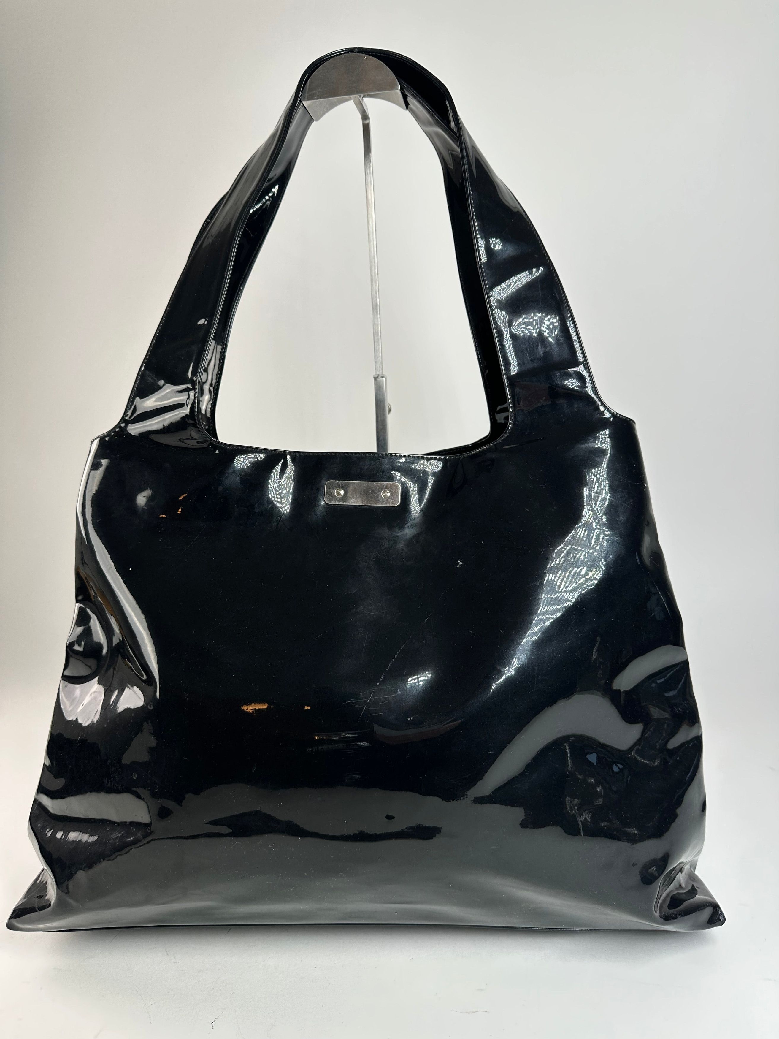 Salvatore Ferragamo Vintage Patent Leather Bag Black Size ONE SIZE - 3 Thumbnail