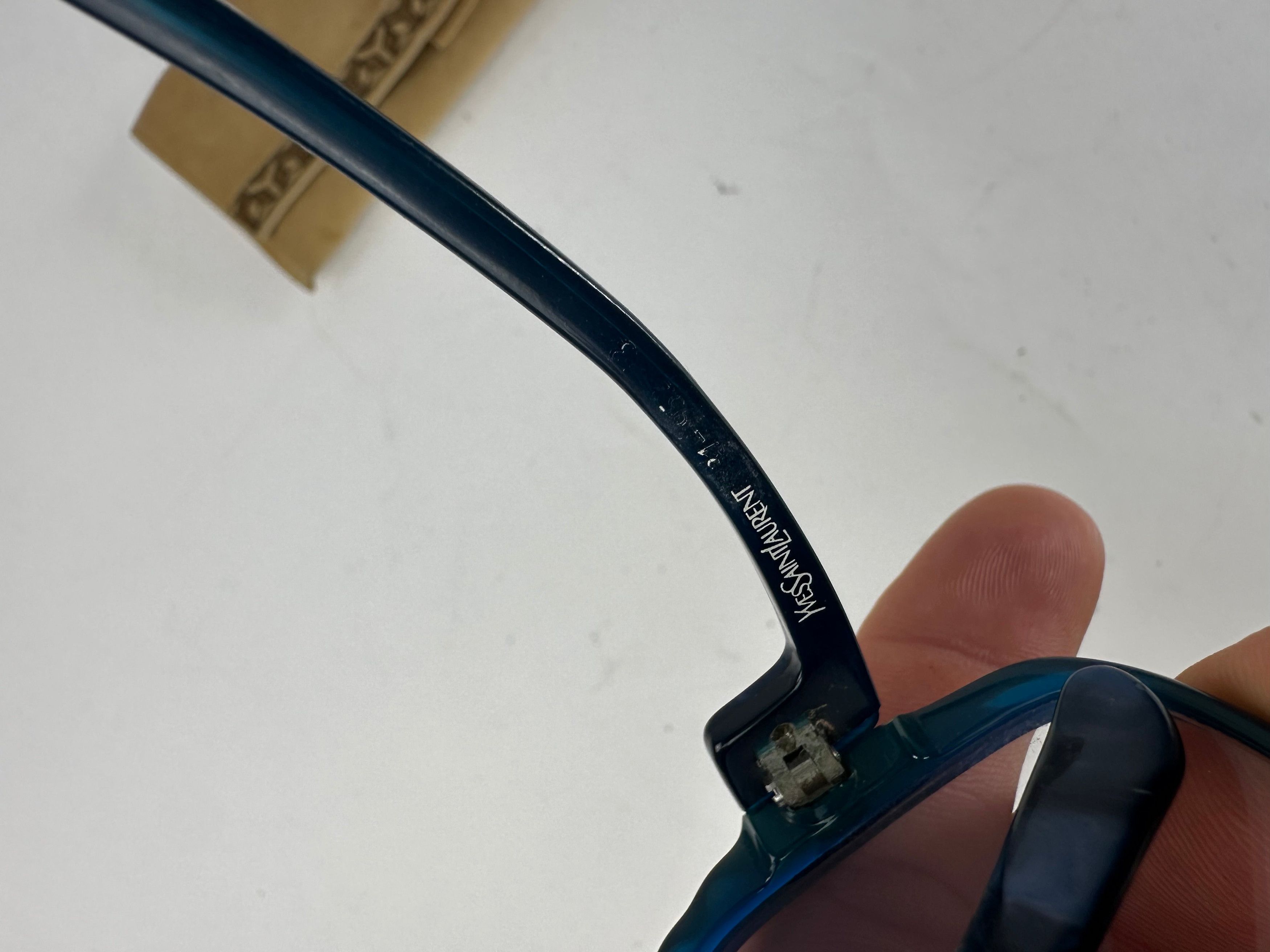Other Vintage Yves Saint Laurent Overd Sunglasses Blue Size ONE SIZE - 6 Thumbnail