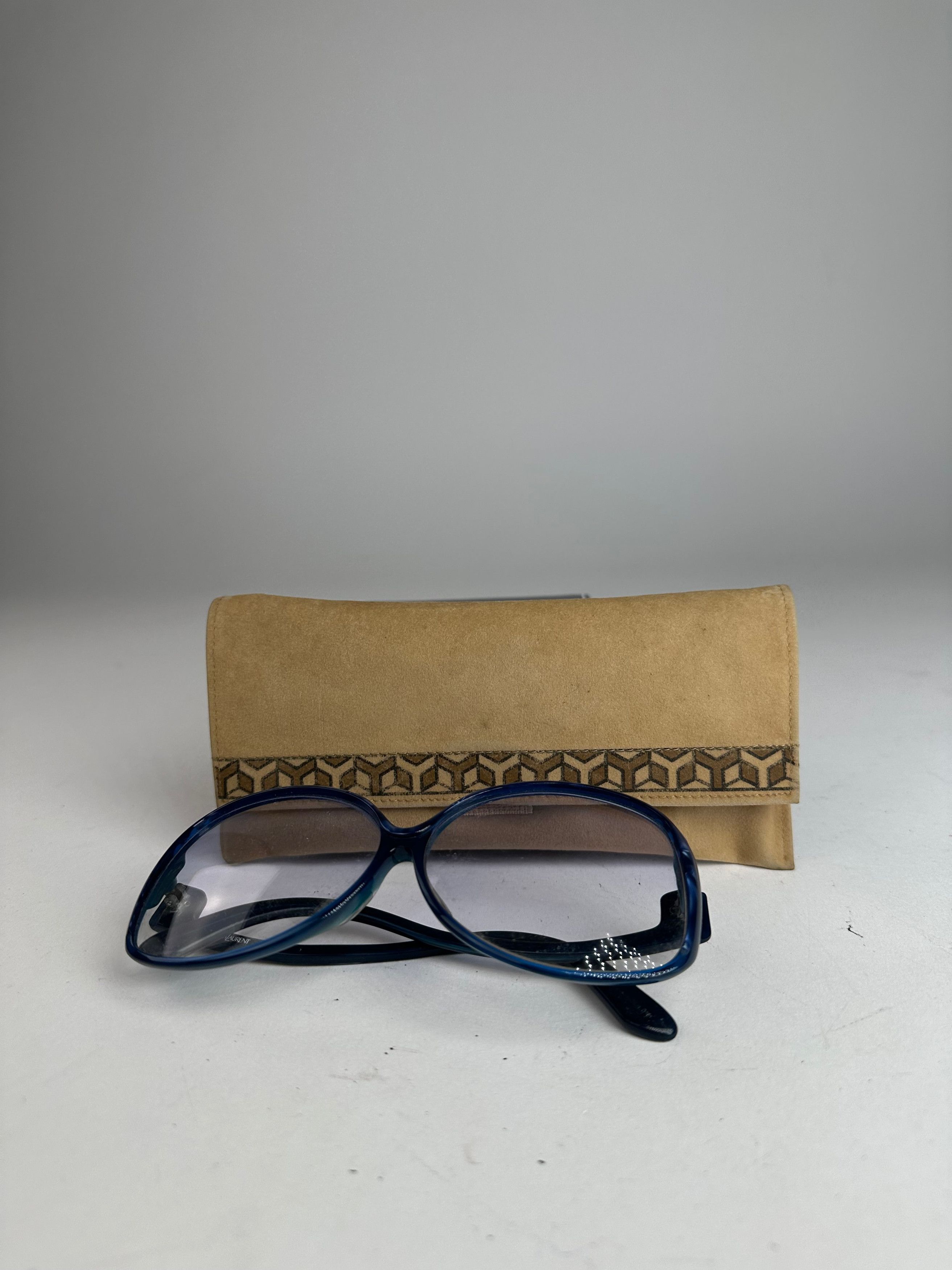 Other Vintage Yves Saint Laurent Overd Sunglasses Blue Size ONE SIZE - 4 Thumbnail